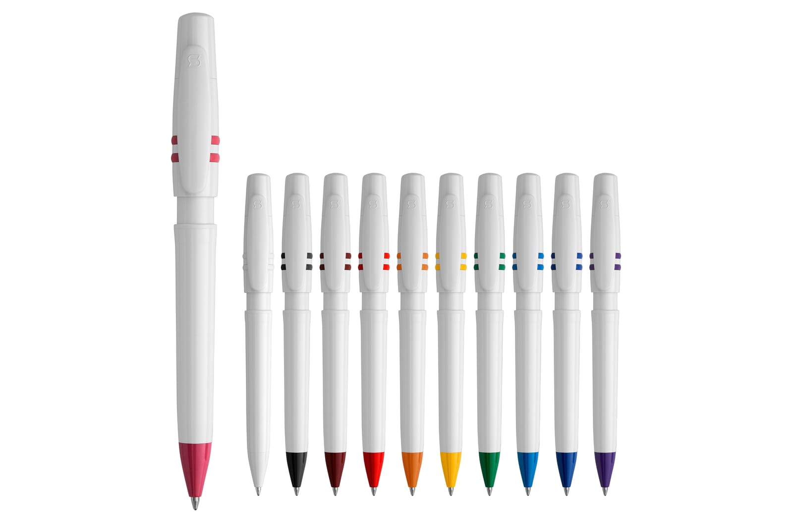 Balpen Nora hardcolour Wit / Wit