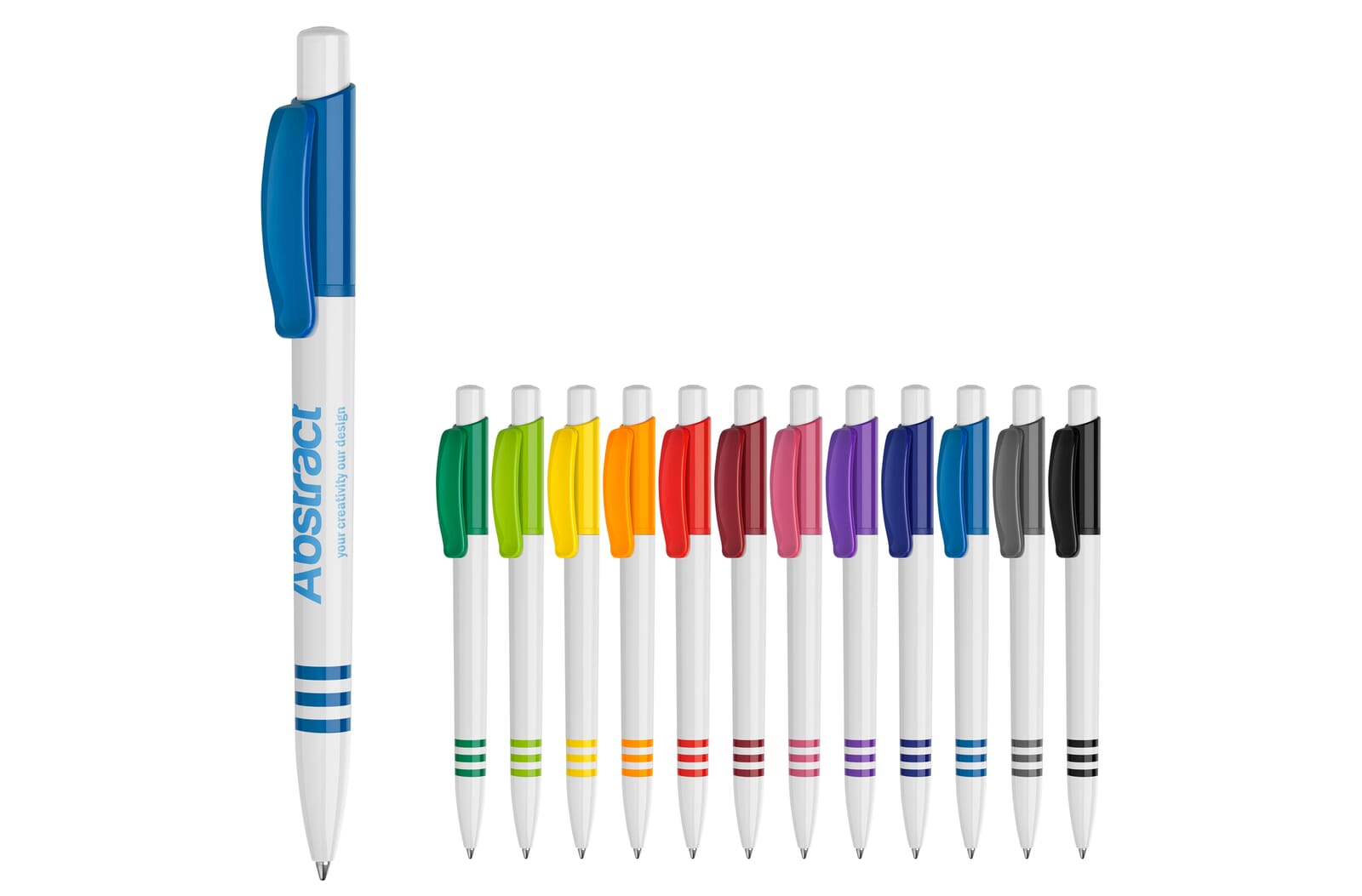 Balpen Tropic hardcolour Wit / Zwart
