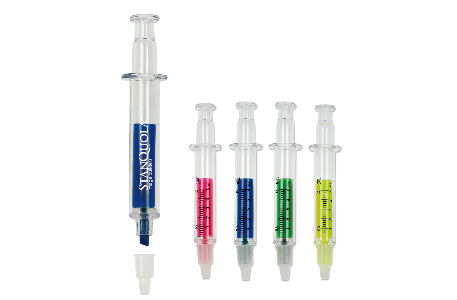 Markeerstift spuit Transparant / Blauw
