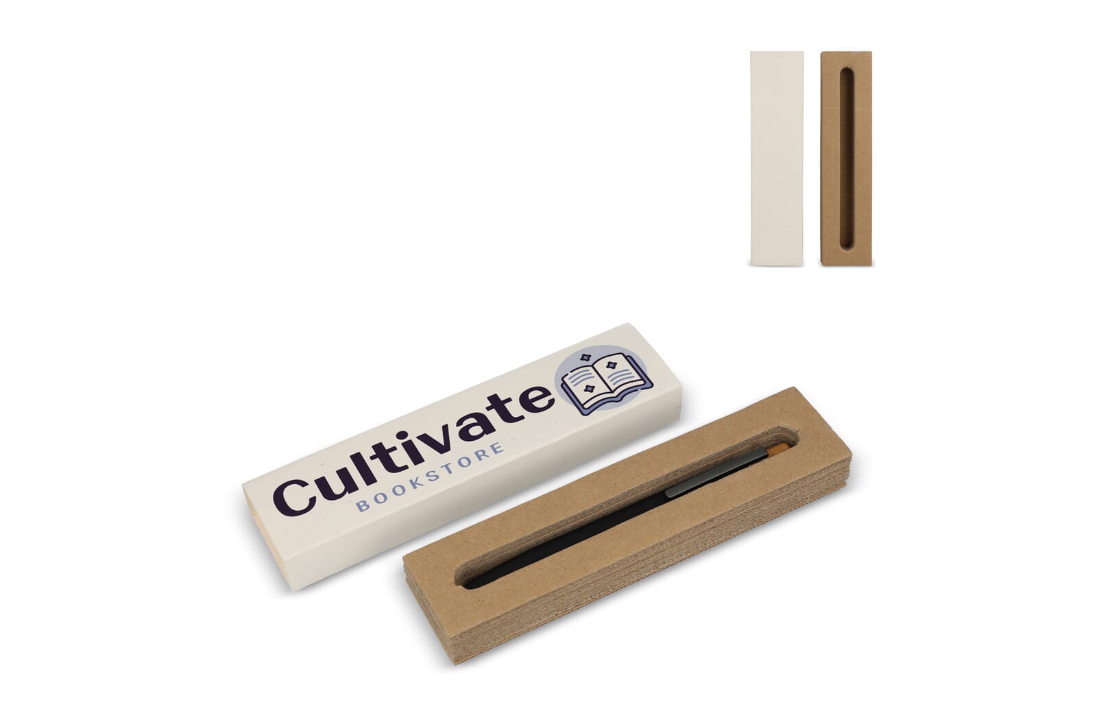 Pendoos van gerecyclede melkpakken, 1 pen Beige