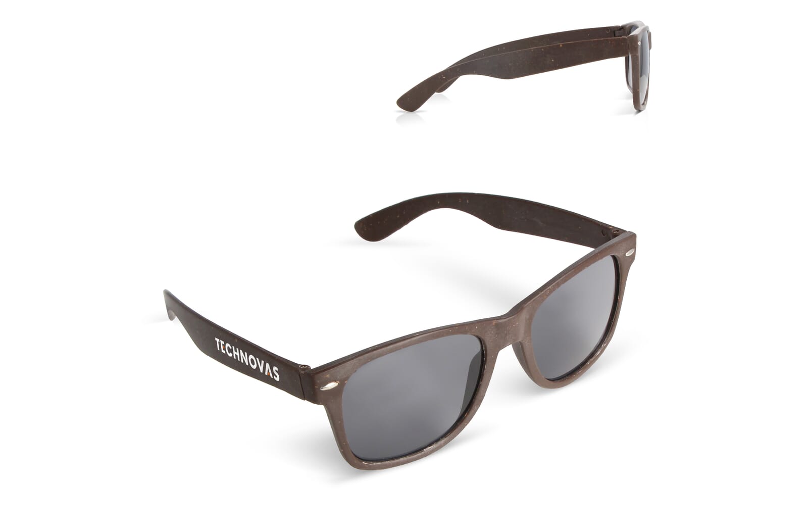 Zonnebril Justin koffievezel UV400 Natuur