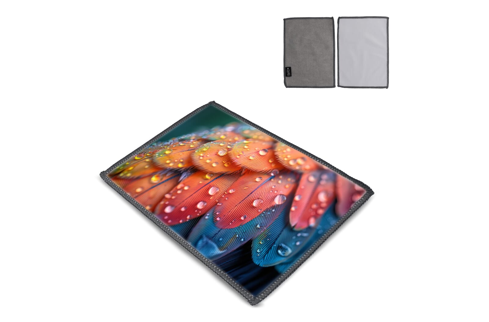 R-PET microvezel reinigingsdoek 13 x 18cm sublimatie Wit