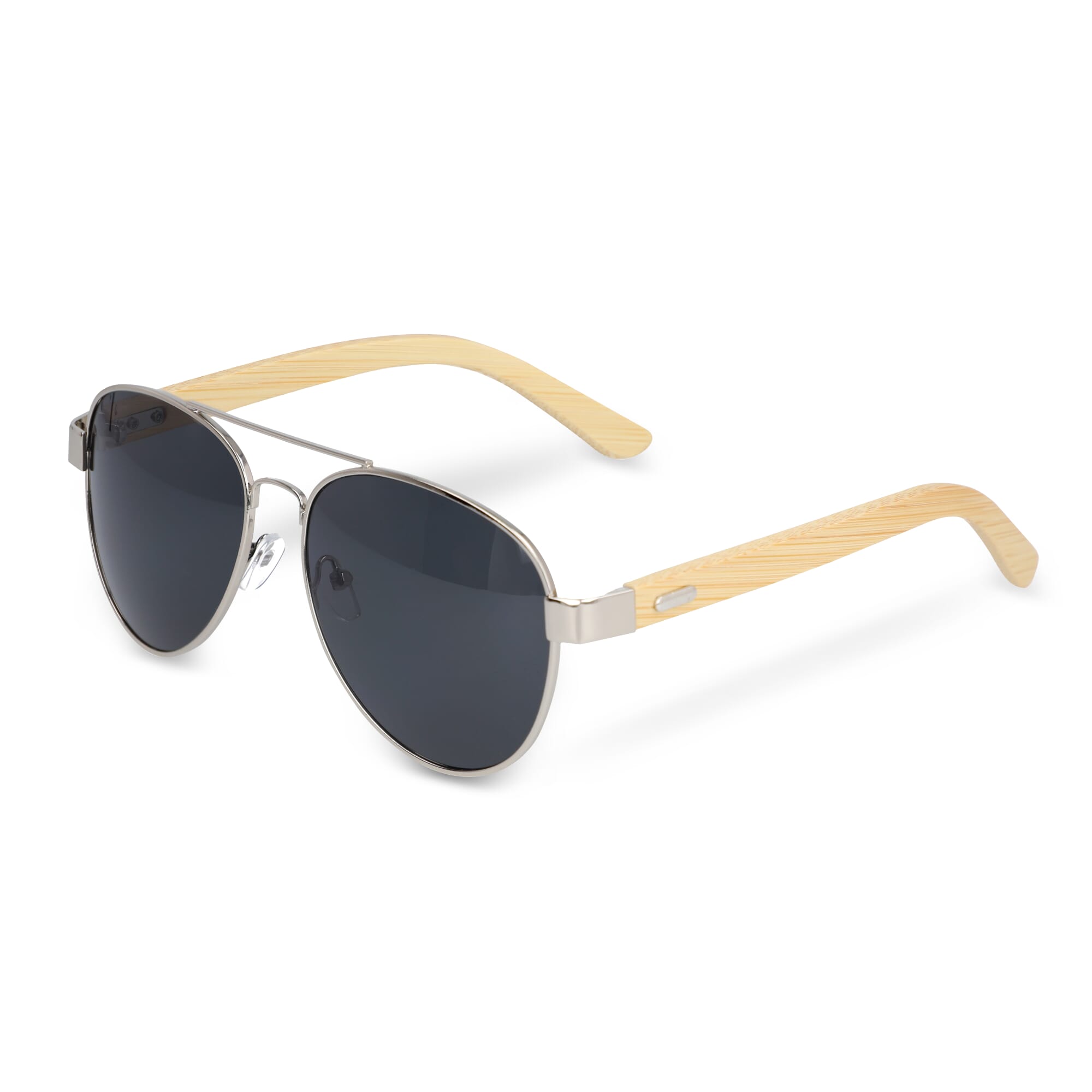 Aviator zonnebril met bamboe poten