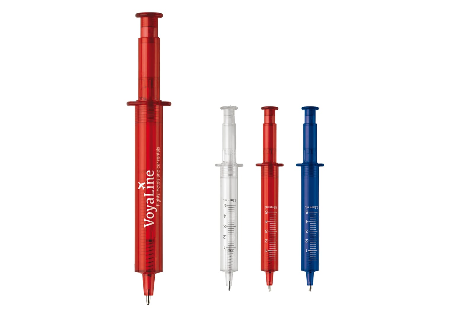 Injectiespuitpen transparant Transparant / Wit