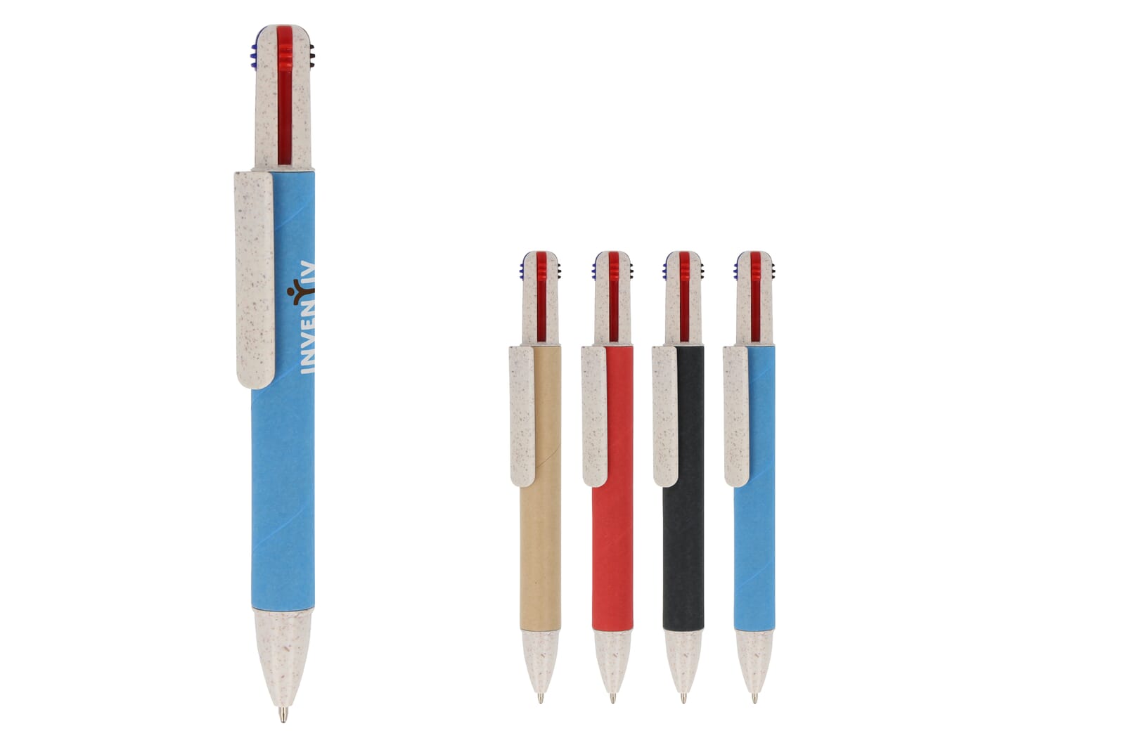 4-kleuren balpenpapier Zwart
