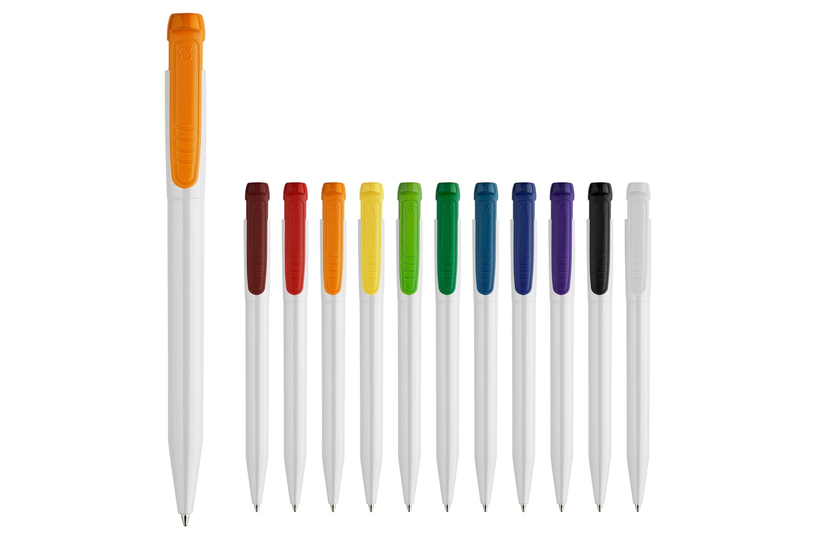 Balpen Pier hardcolour Wit
