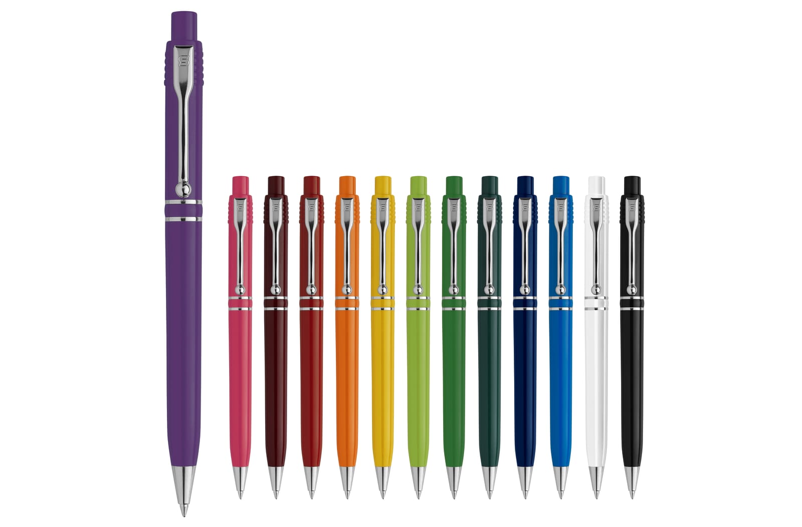 Balpen Raja Chrome hardcolour Wit