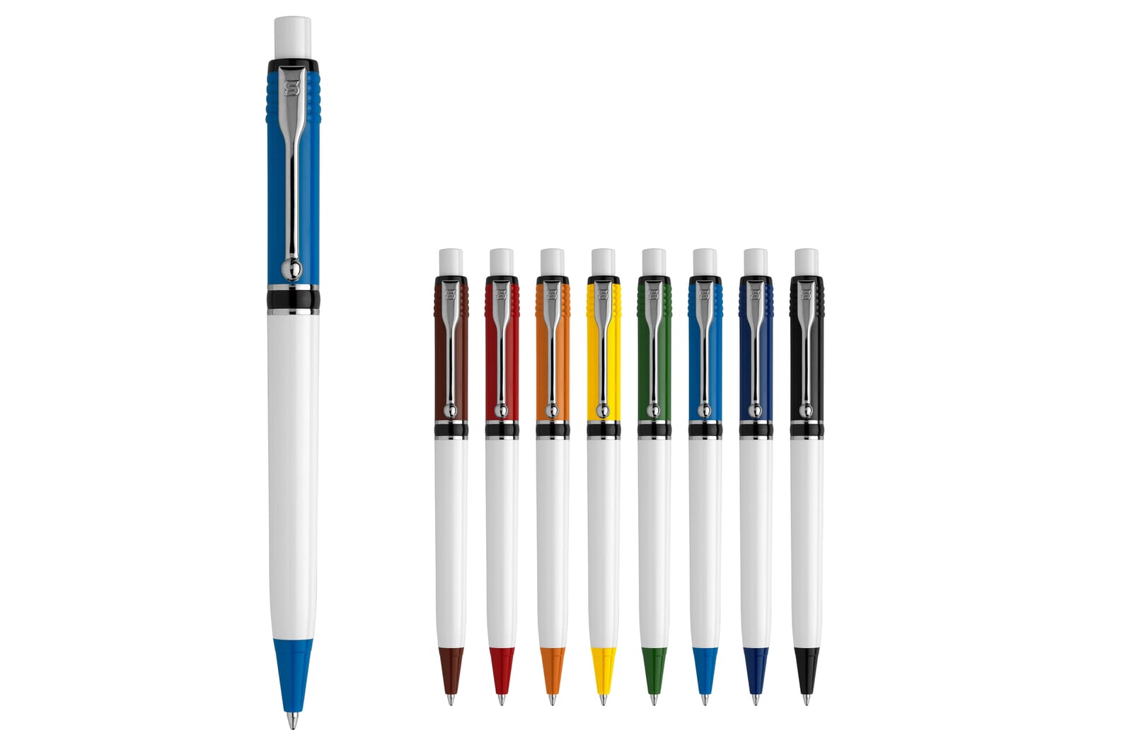 Balpen Raja Colour hardcolour Zwart / Wit