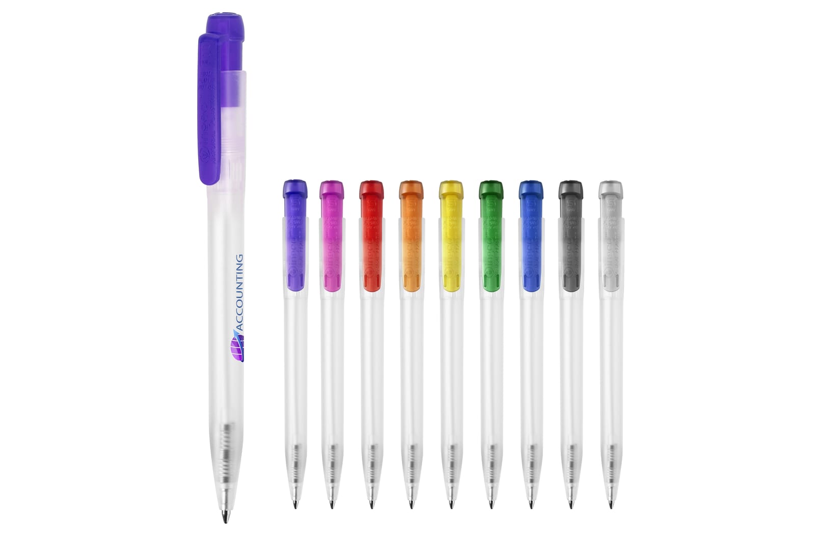 Balpen Ingeo TM Pen Clear transparant Ecru / Zwart