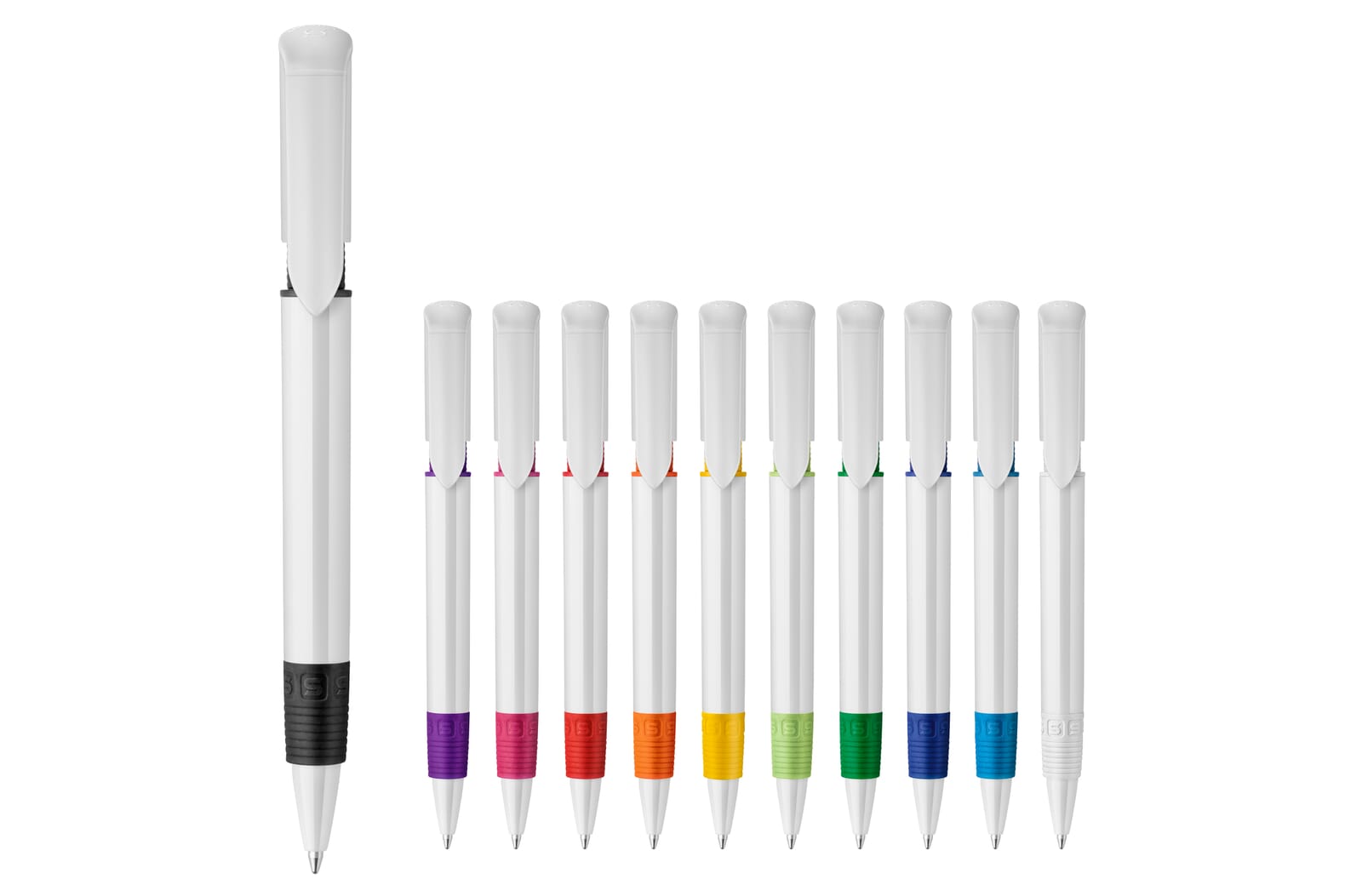 Balpen S40 Grip hardcolour Wit / Wit
