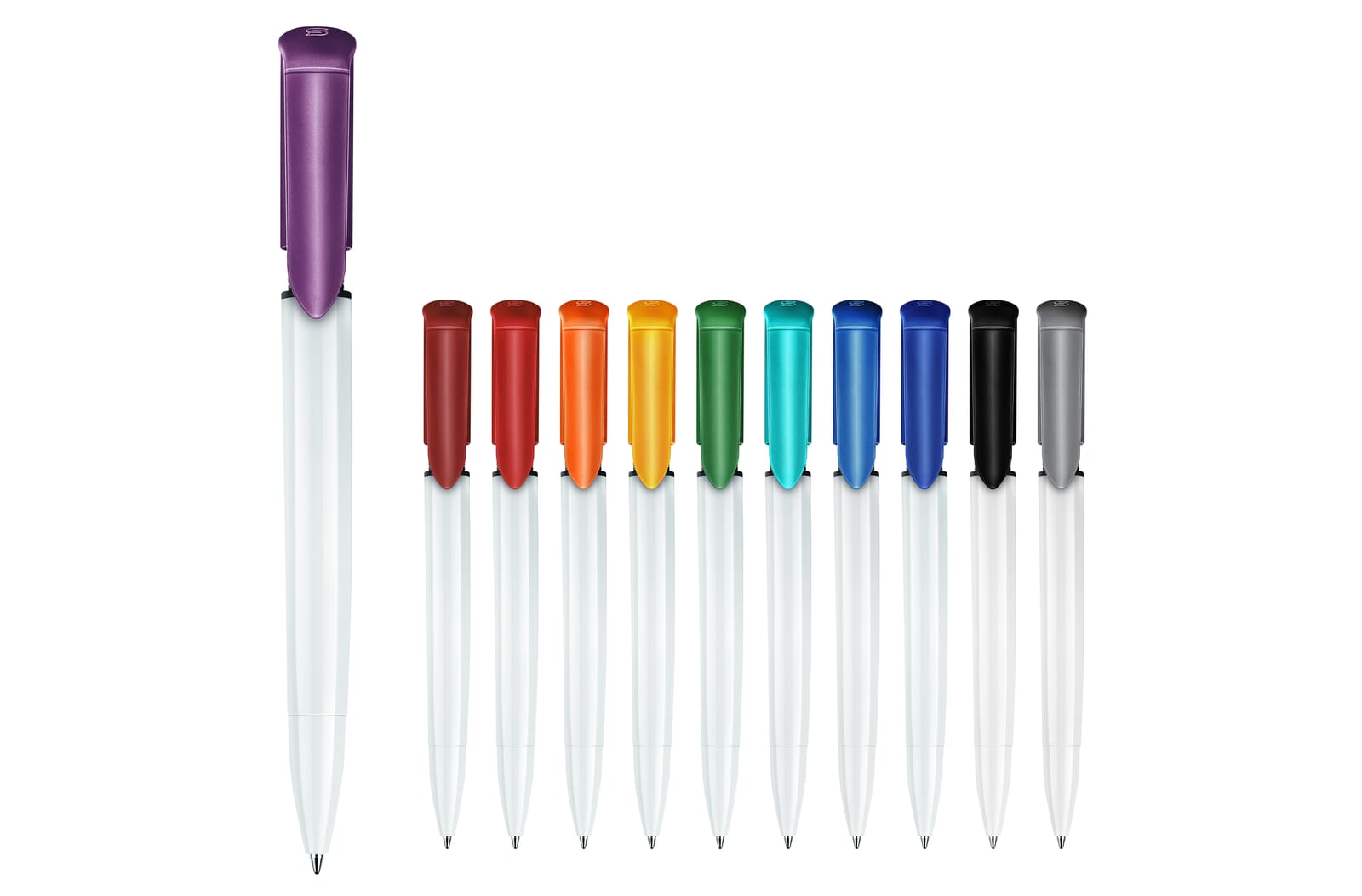 Balpen S40 Colour hardcolour Wit / Zwart