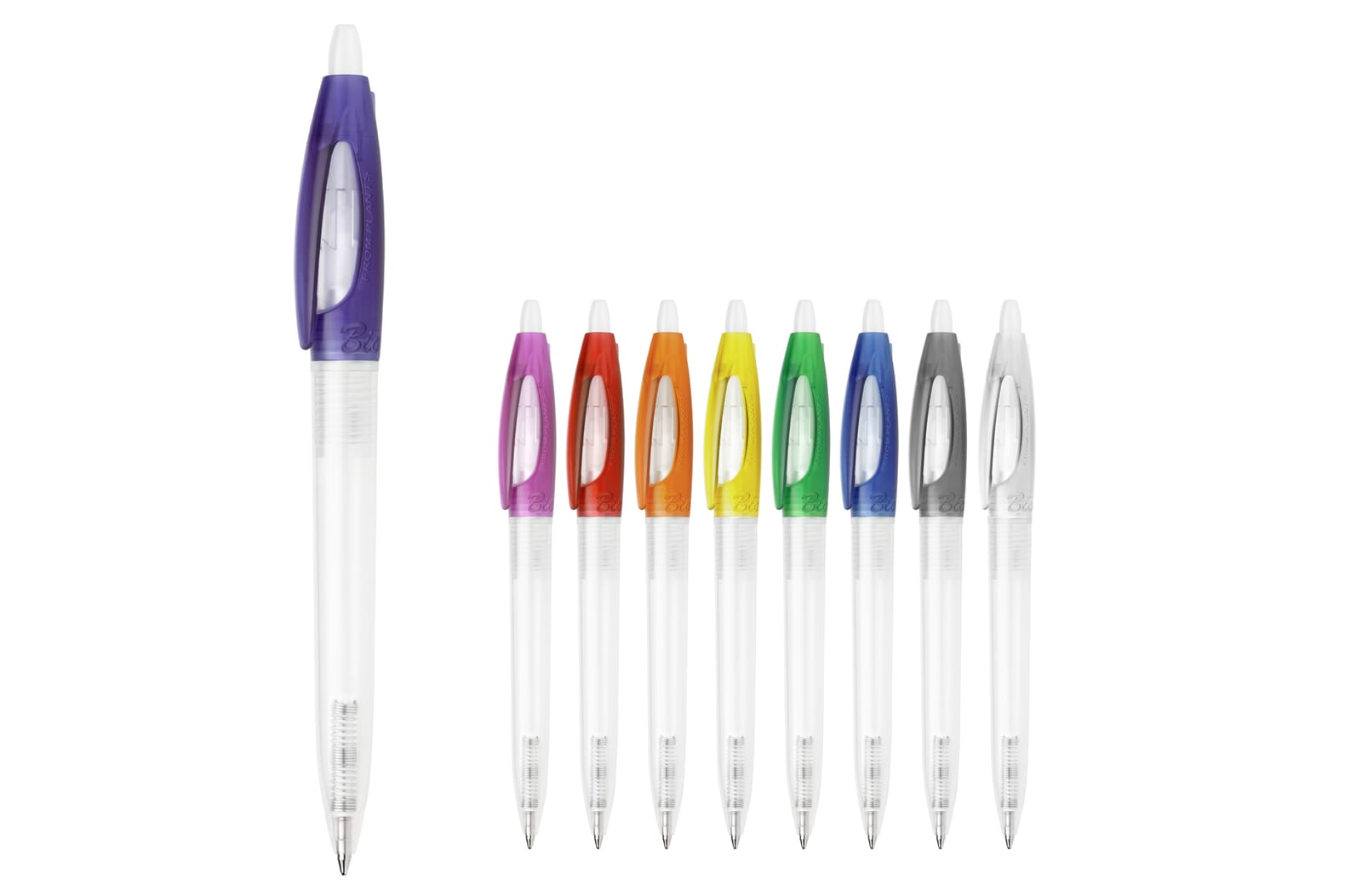 Balpen Bio-S! Clear transparant Ecru / Wit