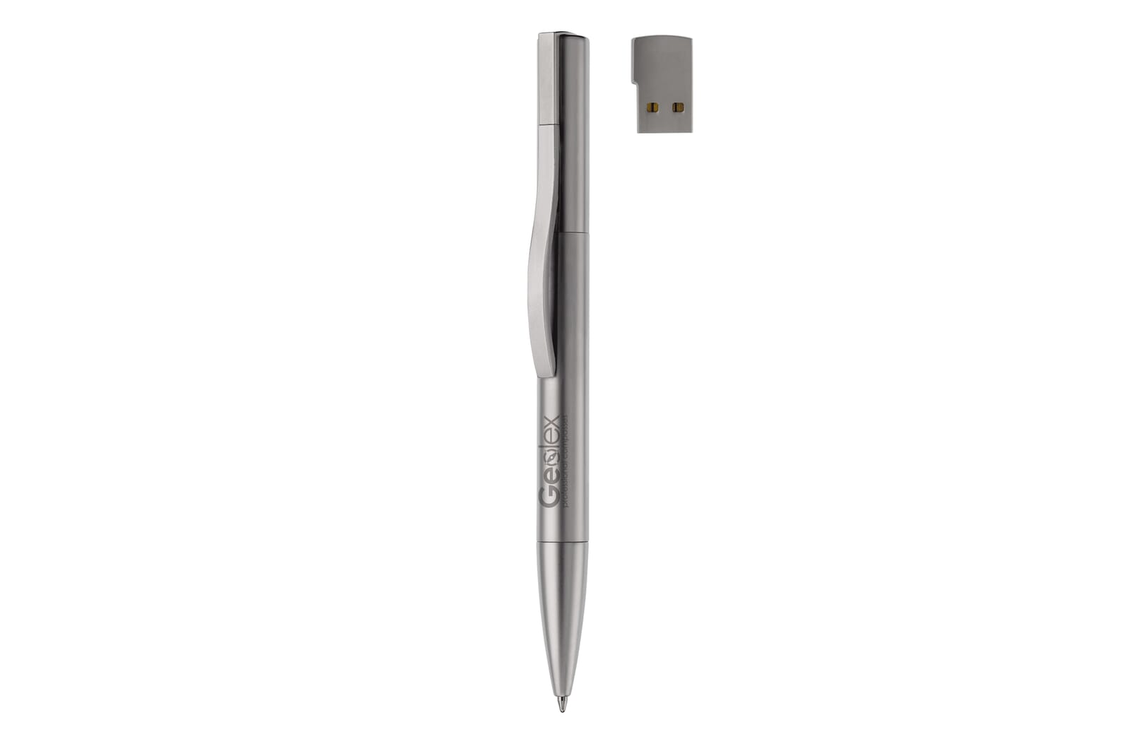 Balpen 2-in-1 4GB Zilver