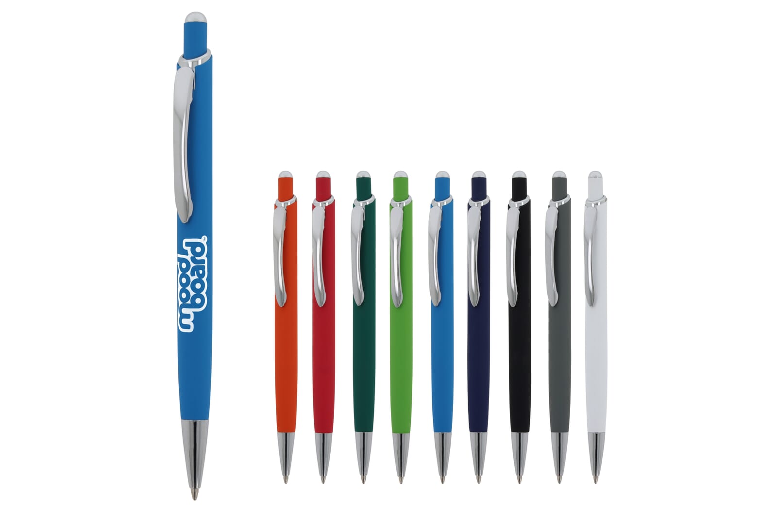 Balpen Monaco Metaal soft touch Wit