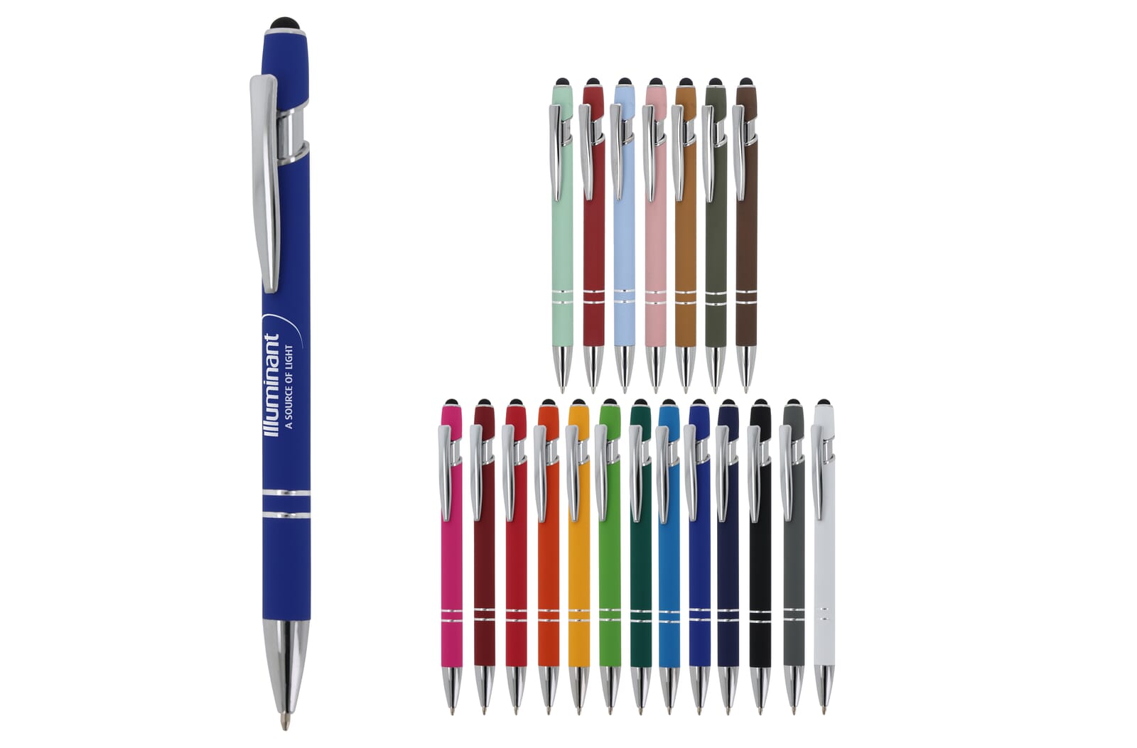 Balpen Paris Metaal soft touch Wit