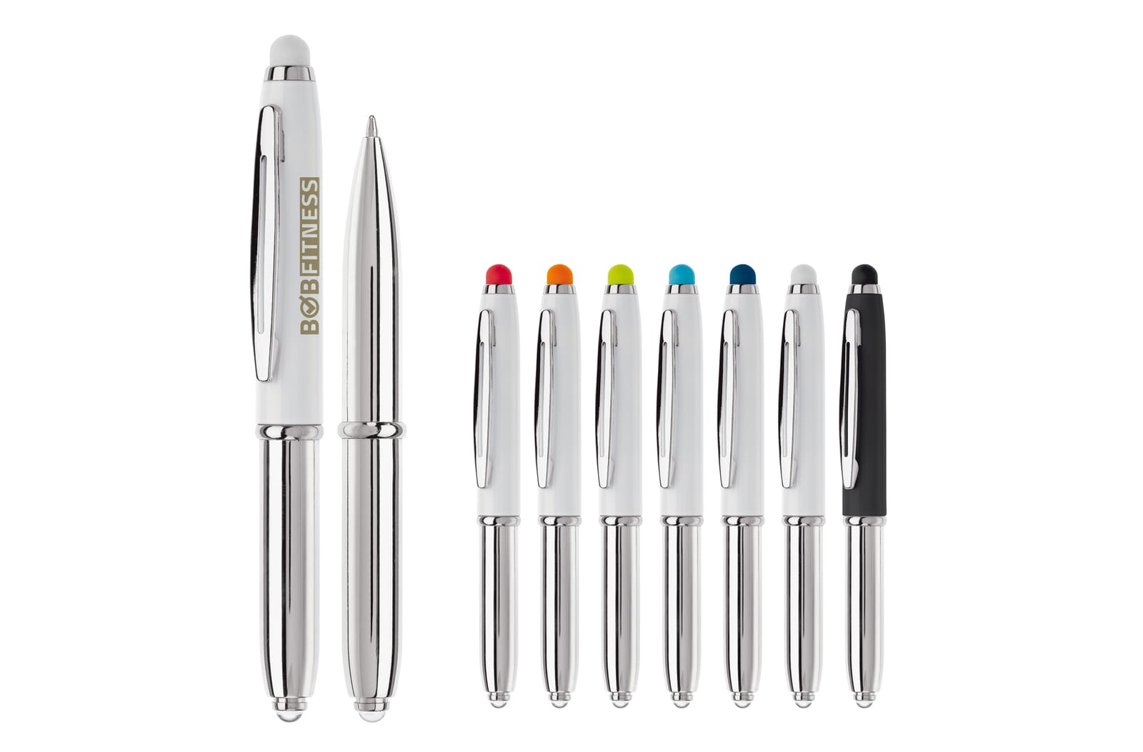 Balpen Shine stylus metaal Wit