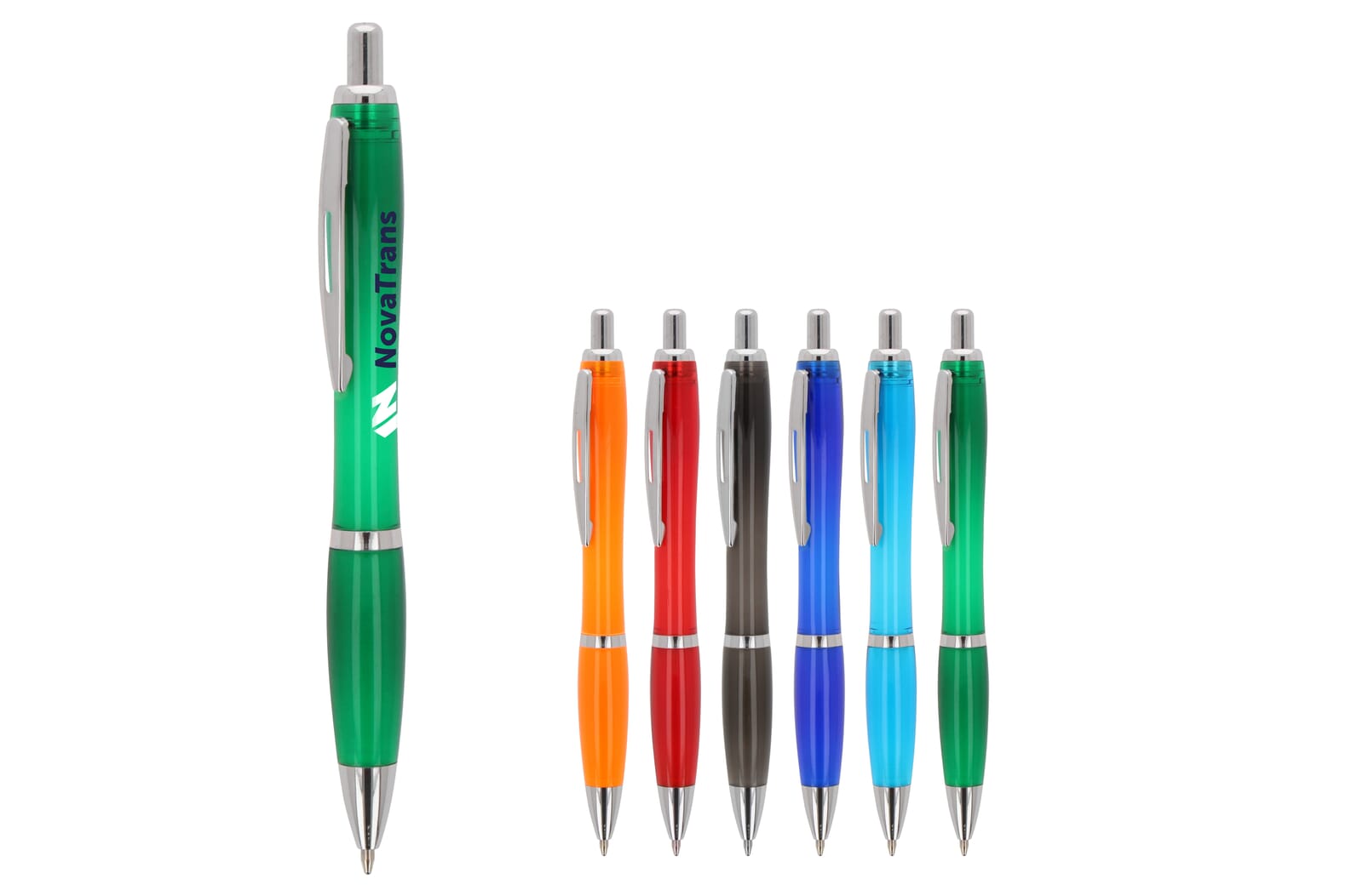 Balpen Hawaii transparant Ocean Bound Plastic Transparant / Zwart
