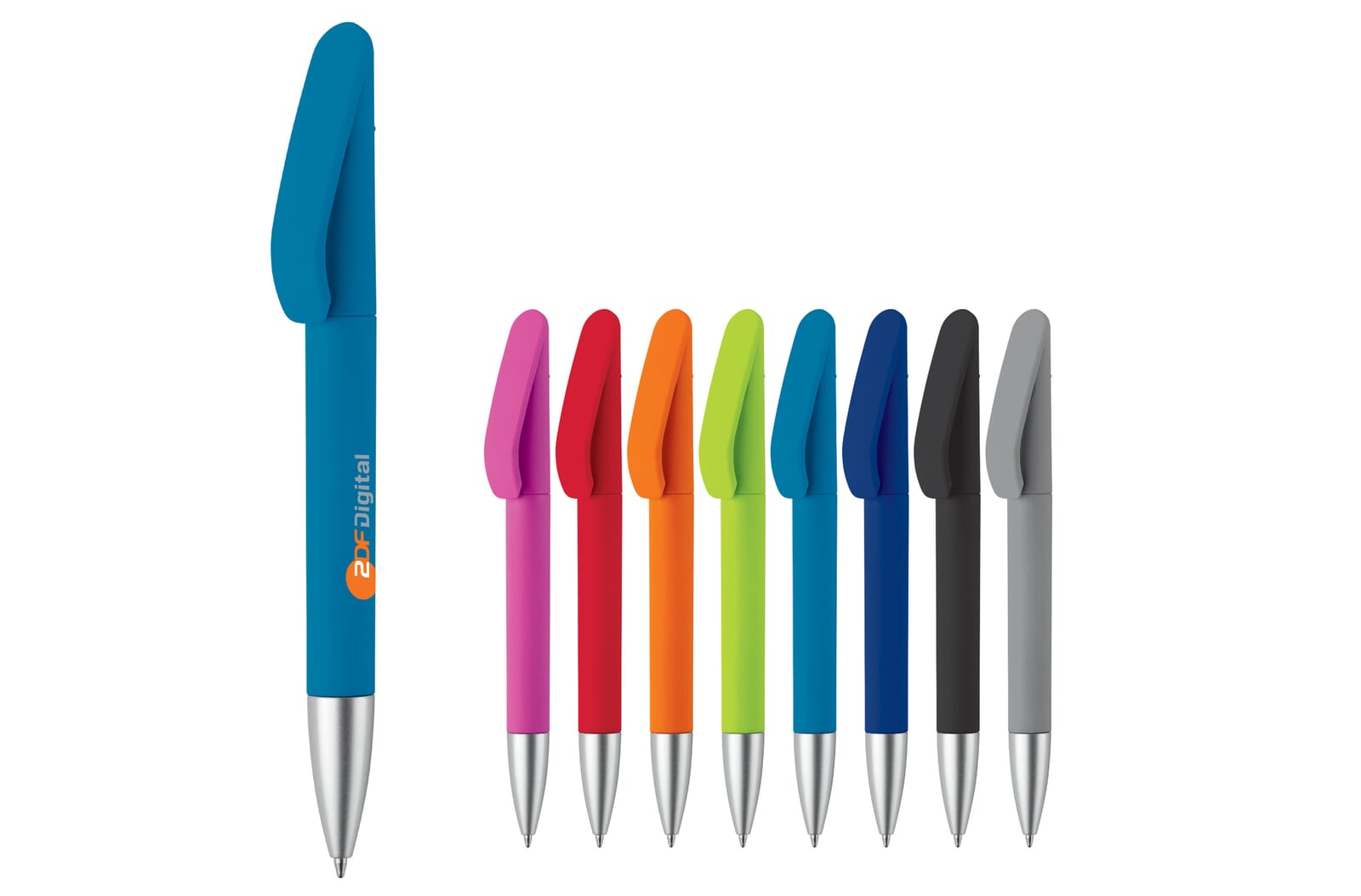 Balpen Slash soft touch R-ABS Zwart