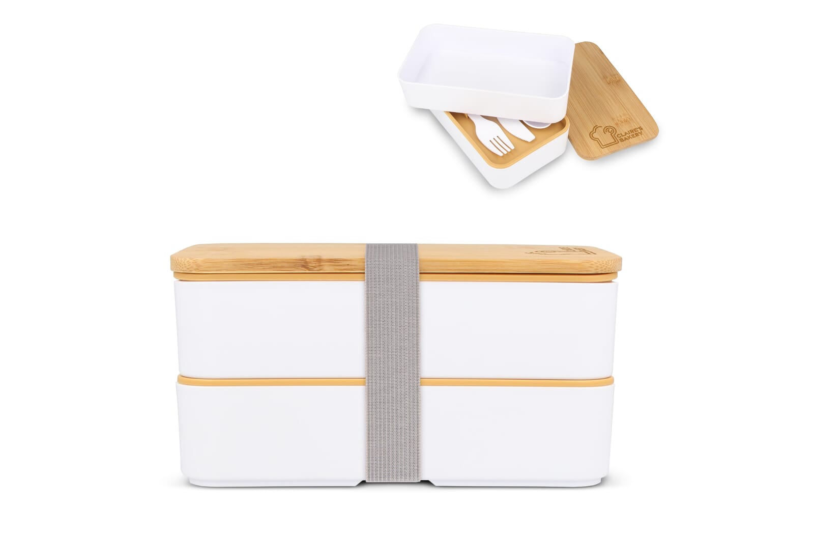 Lunchbox Bento R-PP & Bamboe Wit
