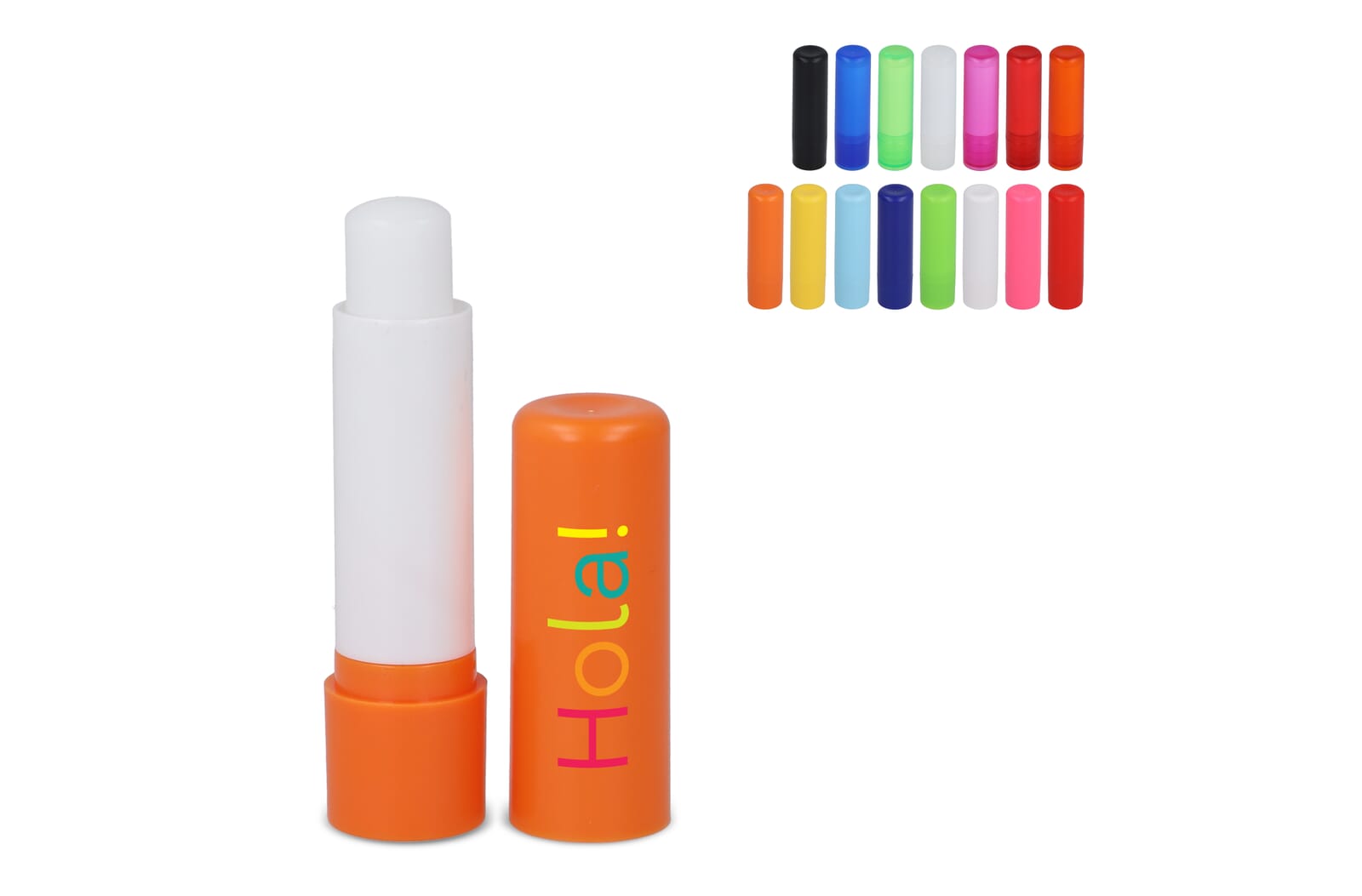 Klassieke lippenbalsemstick gerecycled materiaal Wit