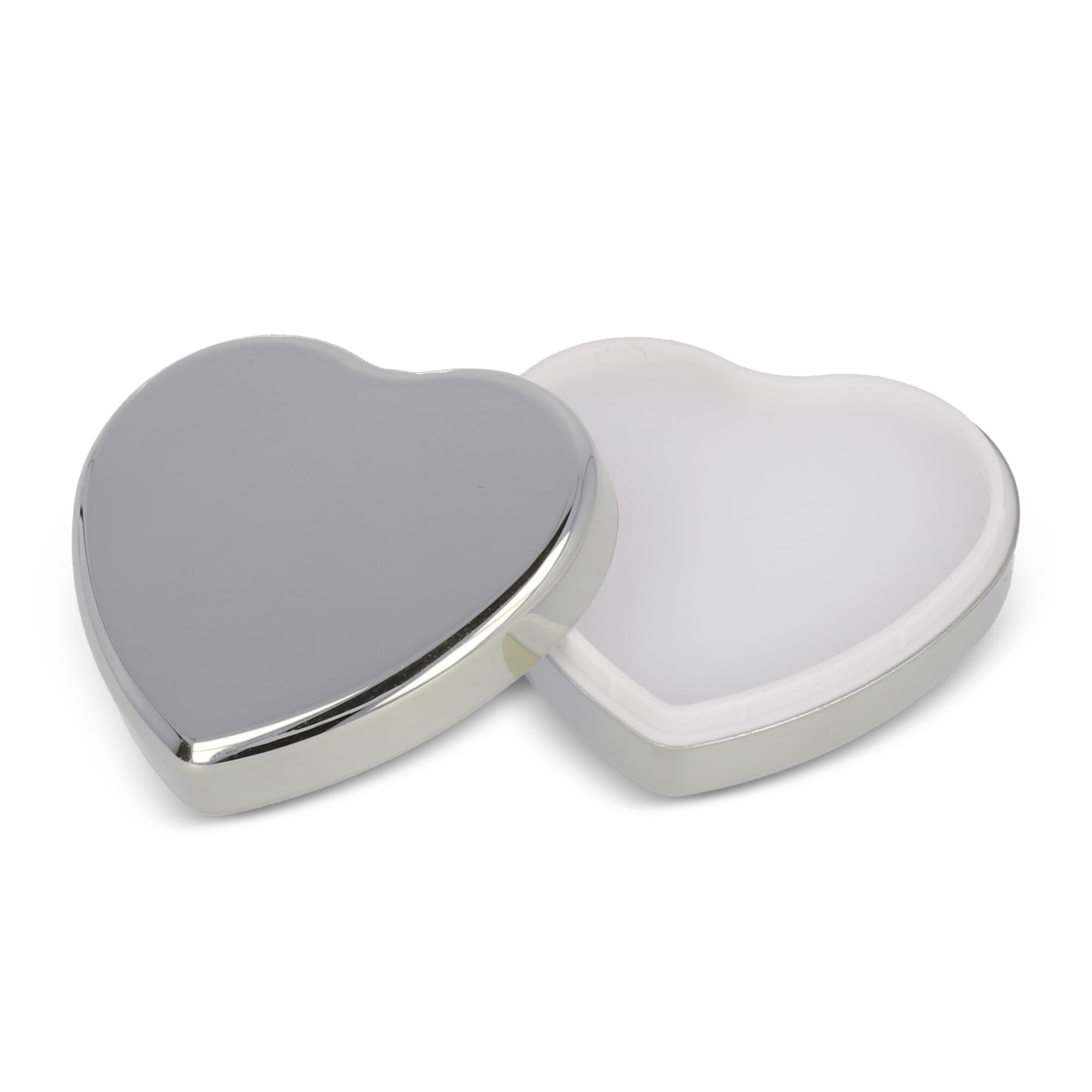 Platte metallic lippenbalsem in hartvorm
