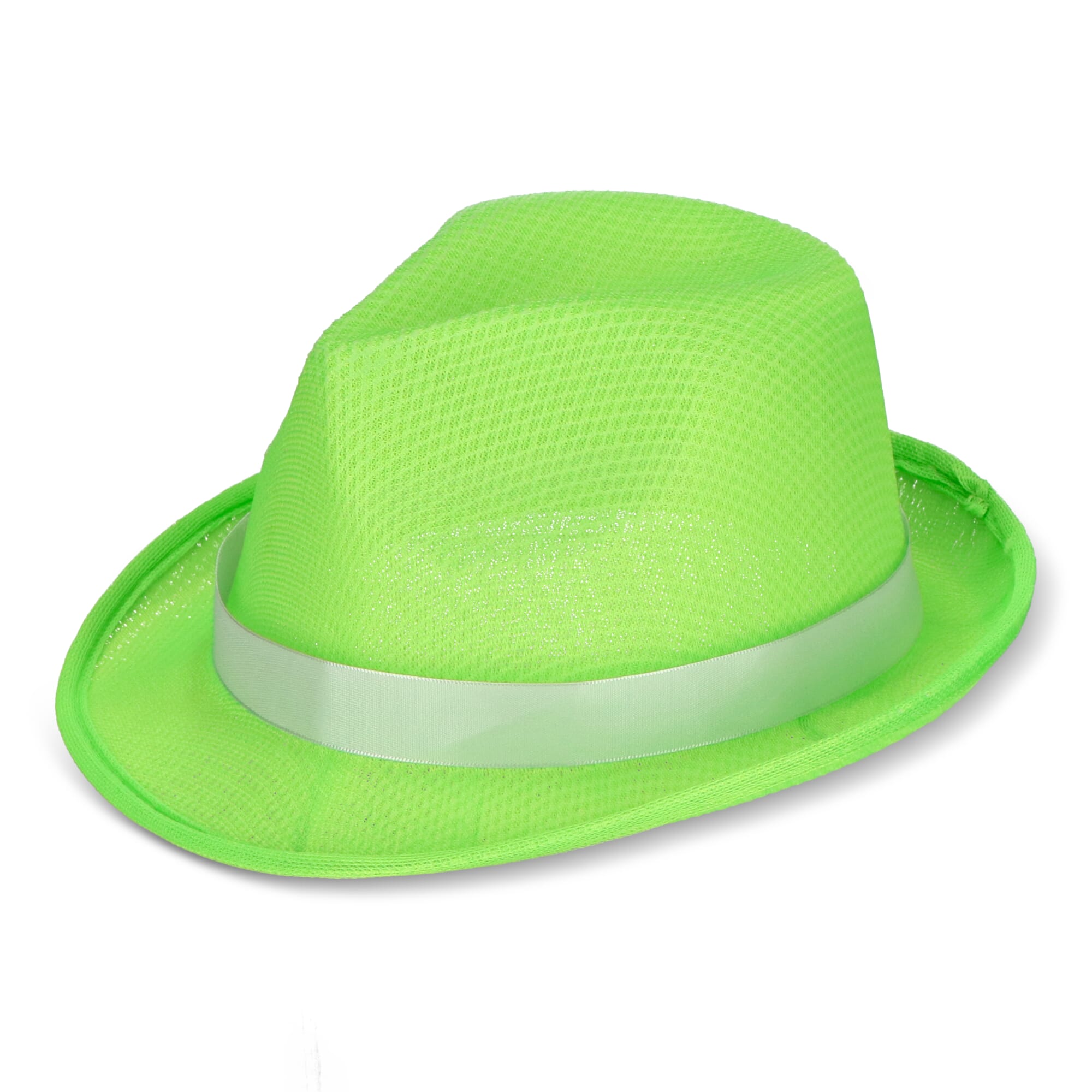 Polyester hoed met band