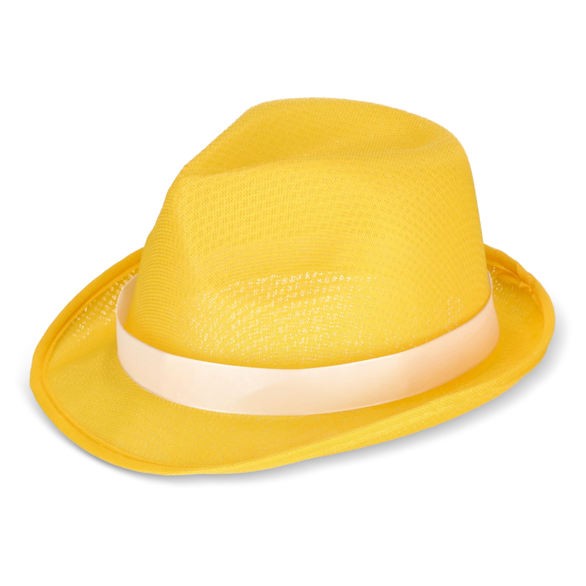 Polyester hoed met band