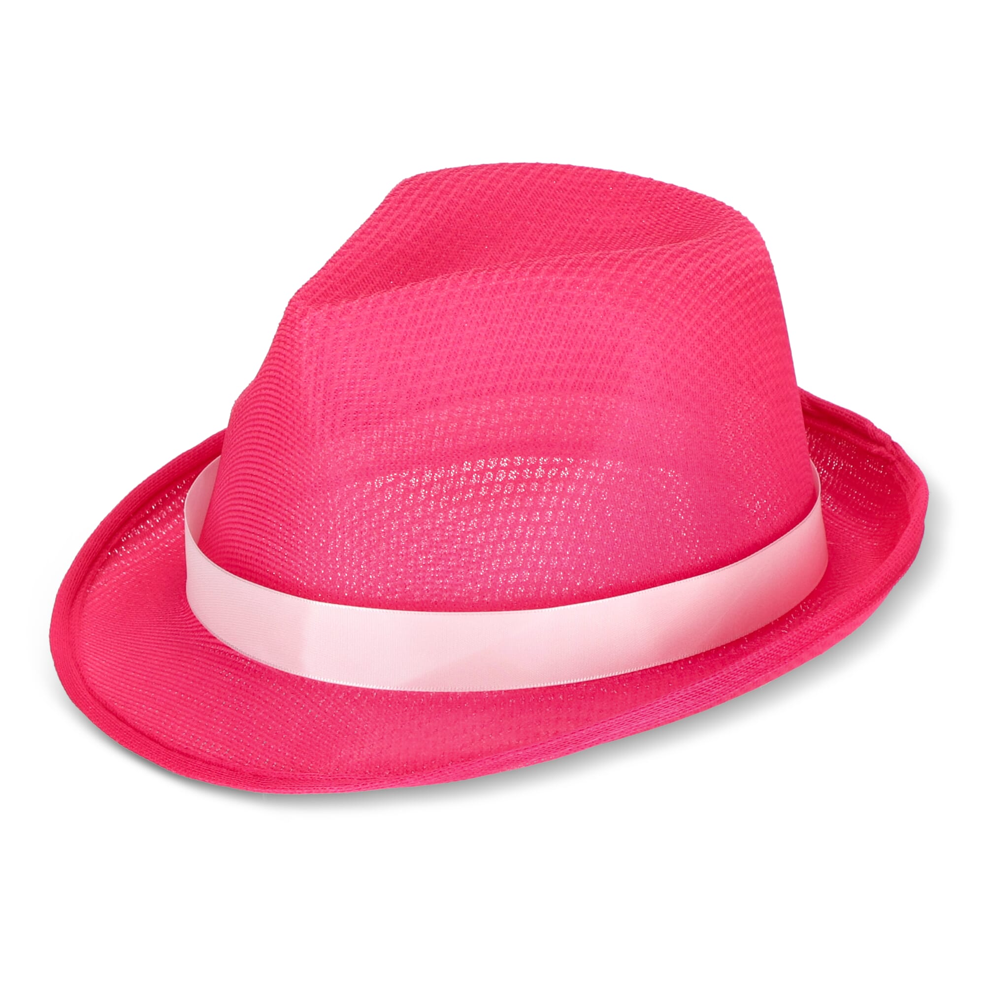 Polyester hoed met band