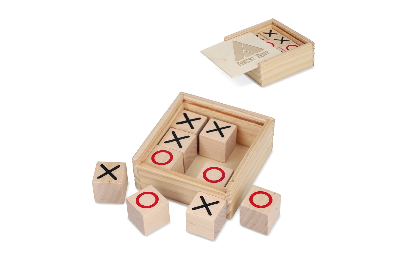 Tic Tac Toe houten in doos Hout