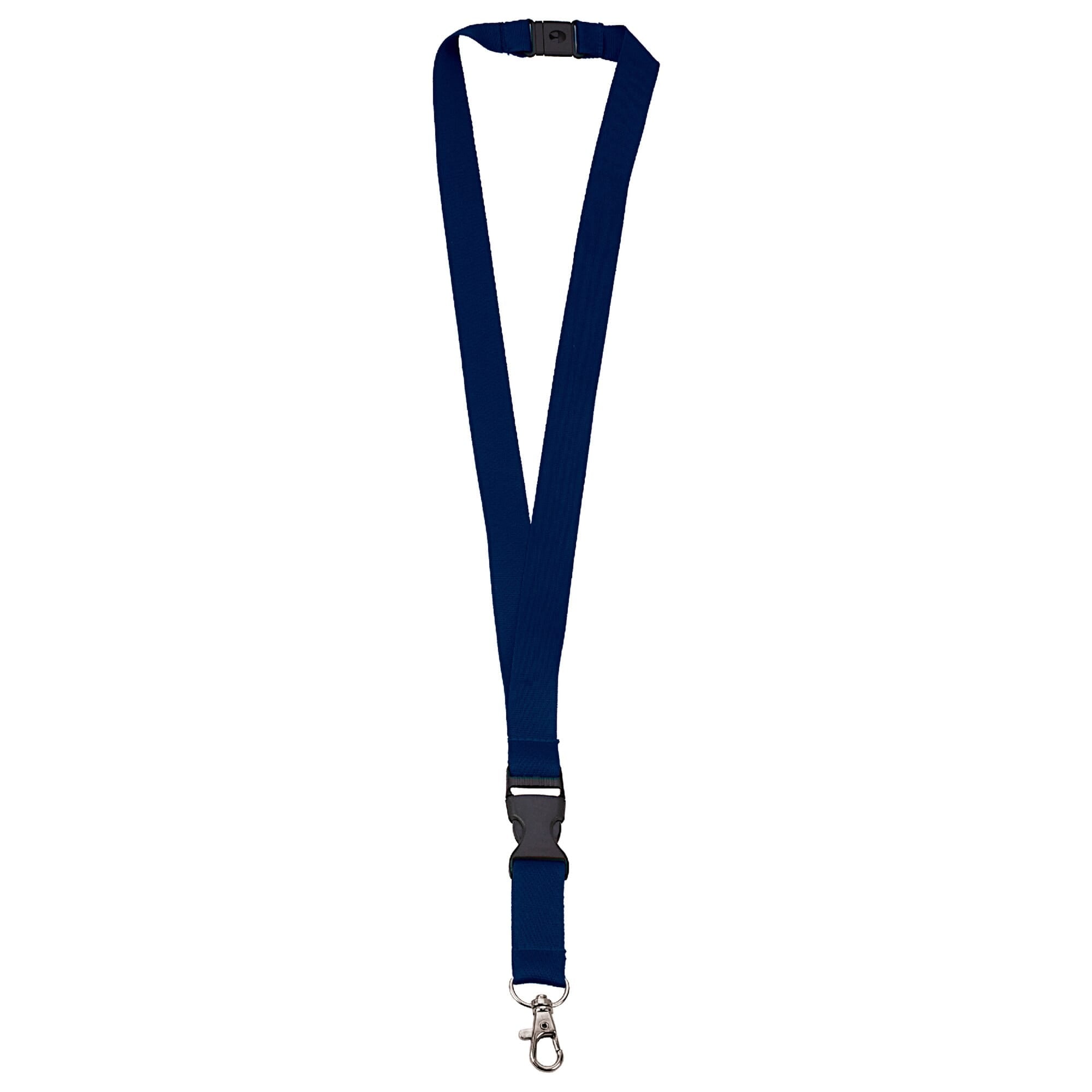 Polyester lanyard 20 mm met gesp en haak