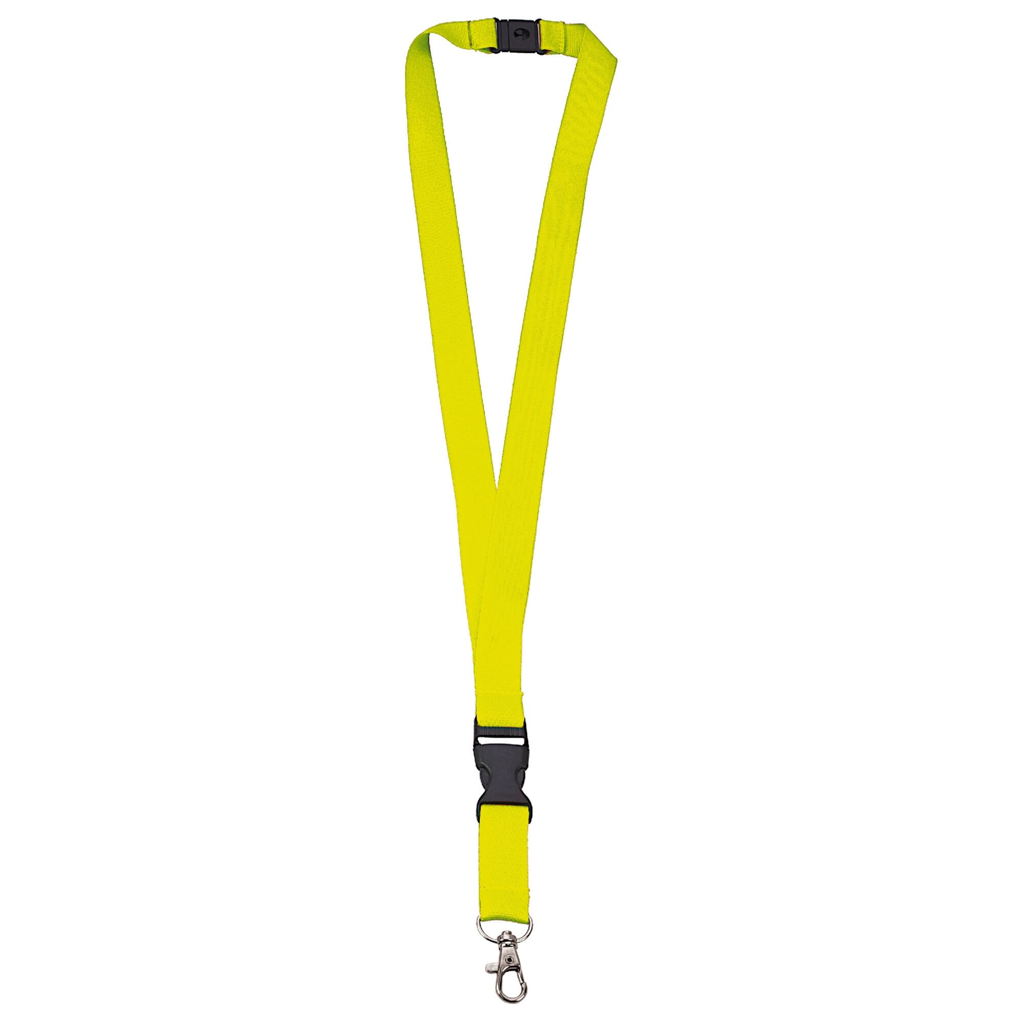 Polyester lanyard 20 mm met gesp en haak