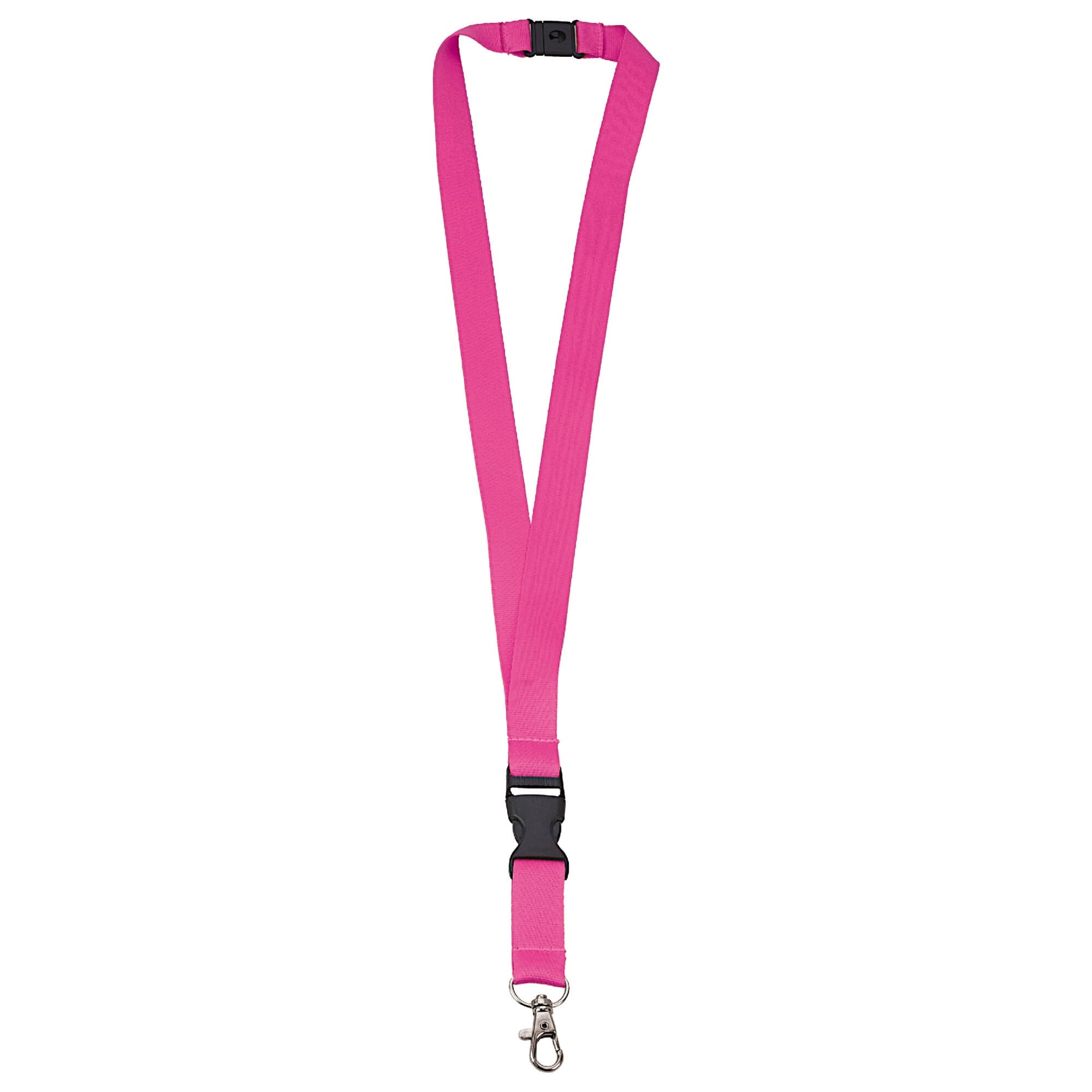 Polyester lanyard 20 mm met gesp en haak