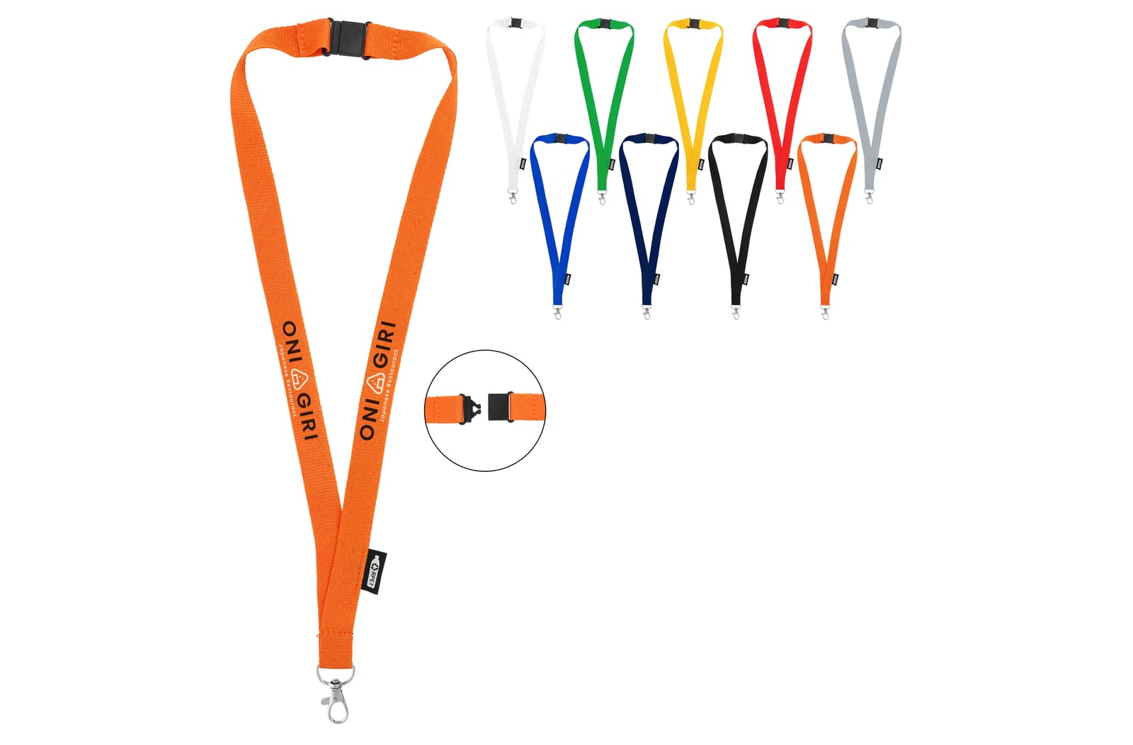 R-PET-lanyard Wit