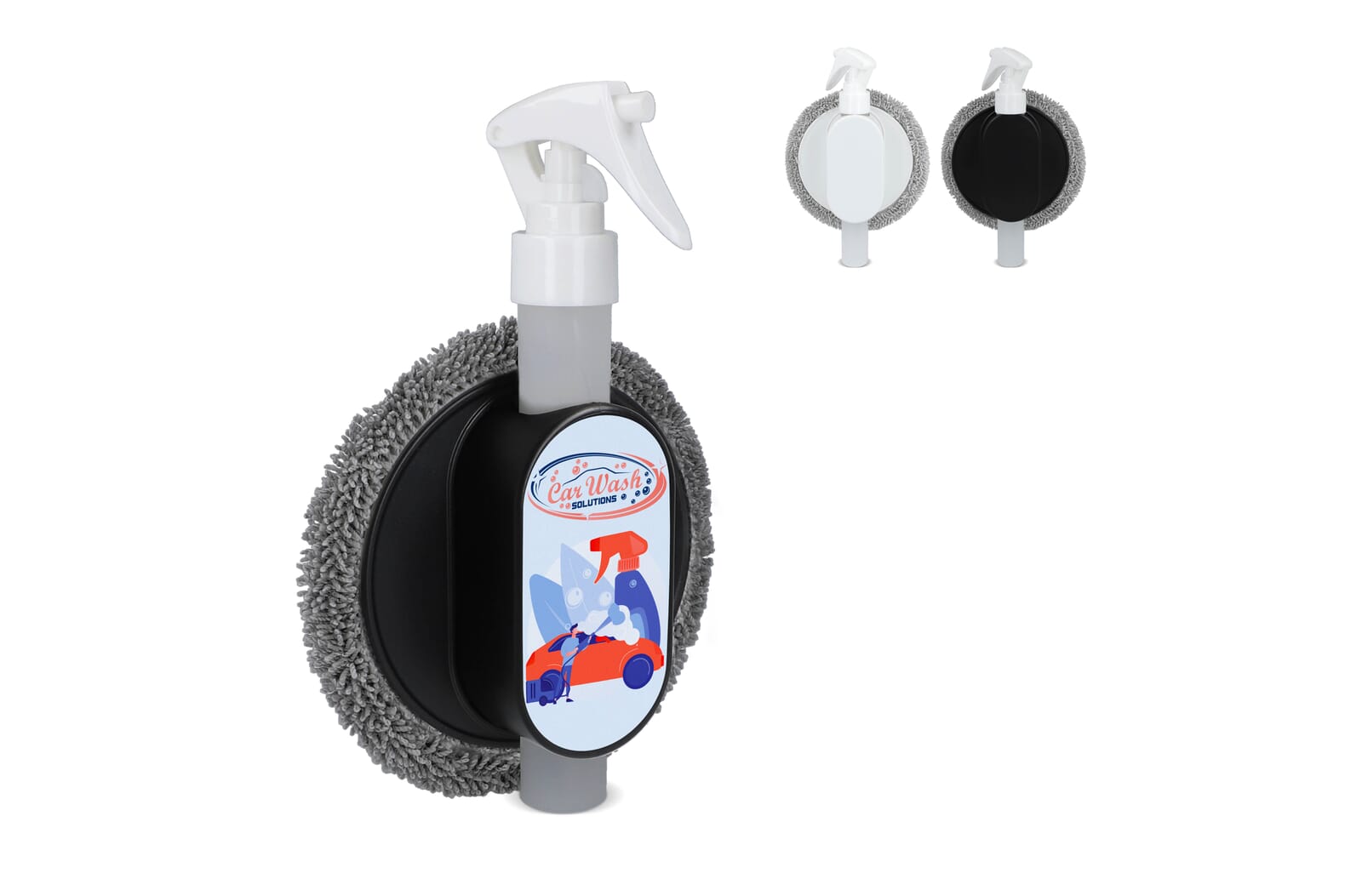 2-in-1 spray en schoonmaakdoek Wit