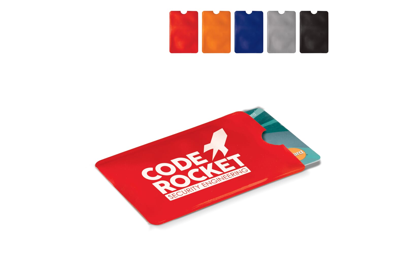 Kaarthouder soft anti-skimming Zwart