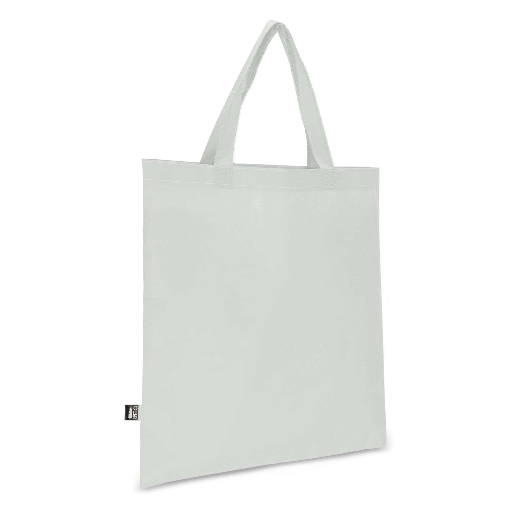 R-PET Draagtas non-woven korte handvatten 38 x 42cm 75g/m²