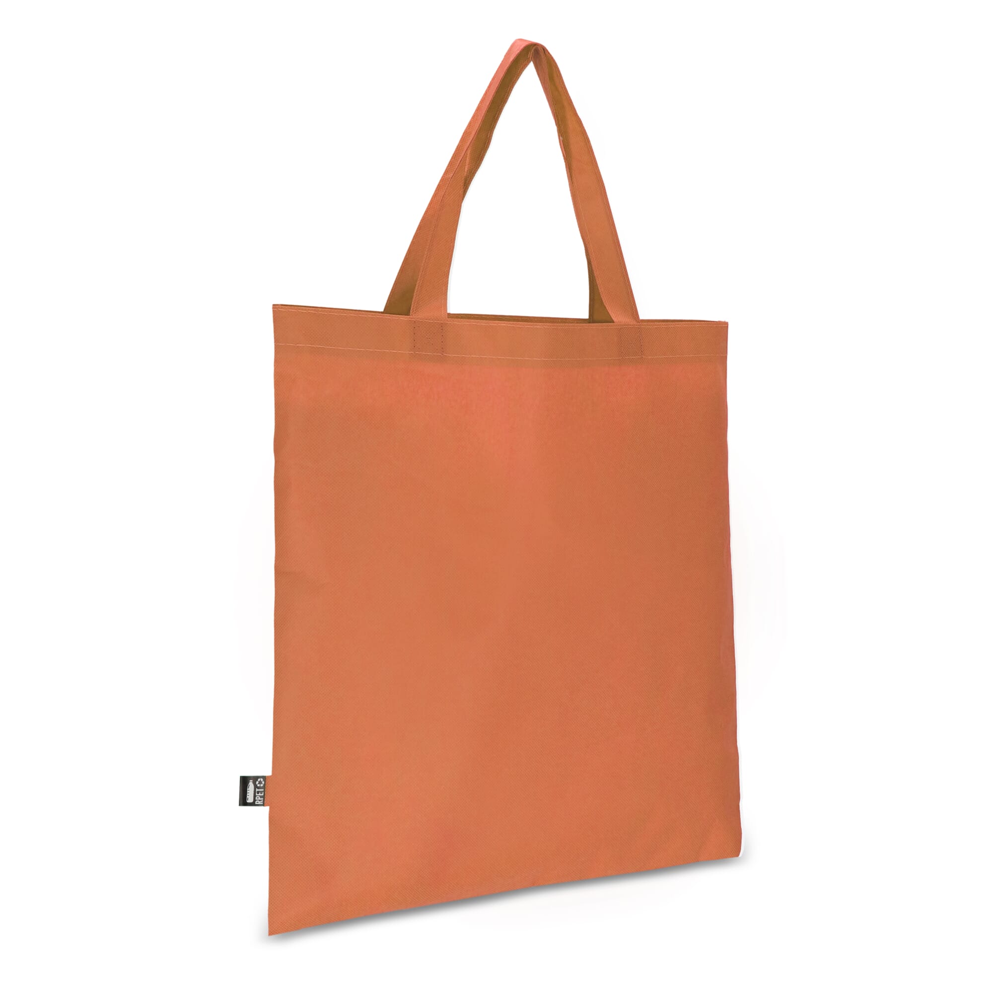 R-PET Draagtas non-woven korte handvatten 38 x 42cm 75g/m²