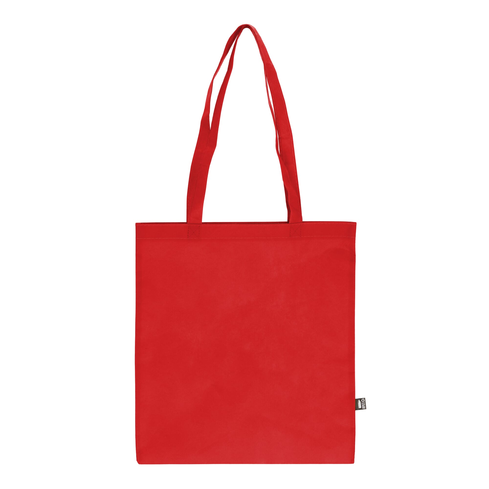 R-PET Draagtas non-woven lange handvatten 38 x 42cm 75g/m²