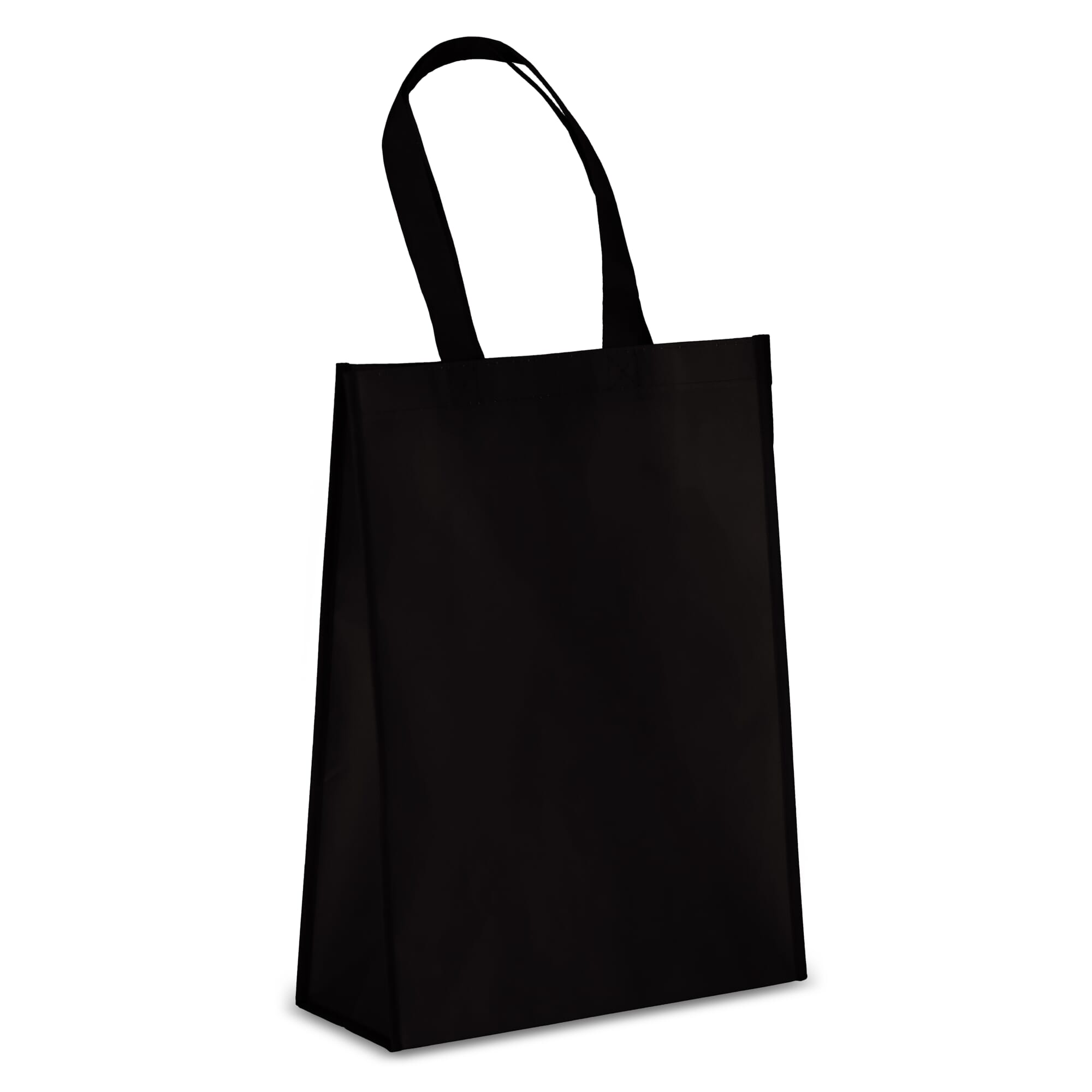 R-PET Draagtas gelamineerd non-woven 30 x 12 x 40cm 105g/m²