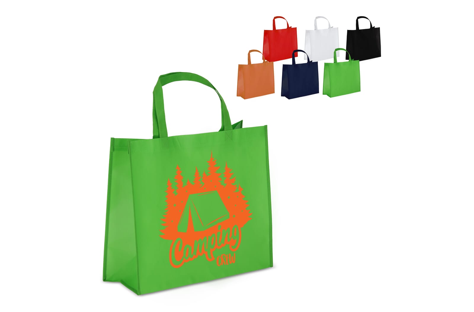 R-PET Draagtas gelamineerd non-woven 40 x 16 x 35cm 105g/m² Wit
