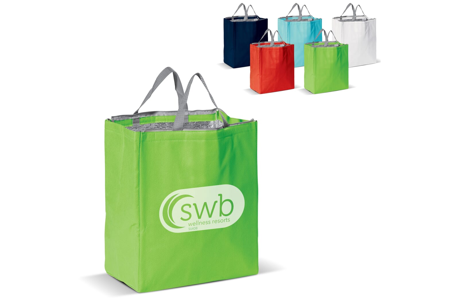 Koeltas non-woven 32.5 x 19.5 x 39 cm, 100 g/m² Wit