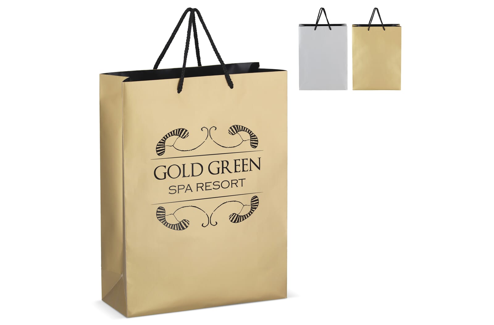 FSC Papieren cadeautas 30 x 12 x 40cm 200g/m² Zilver