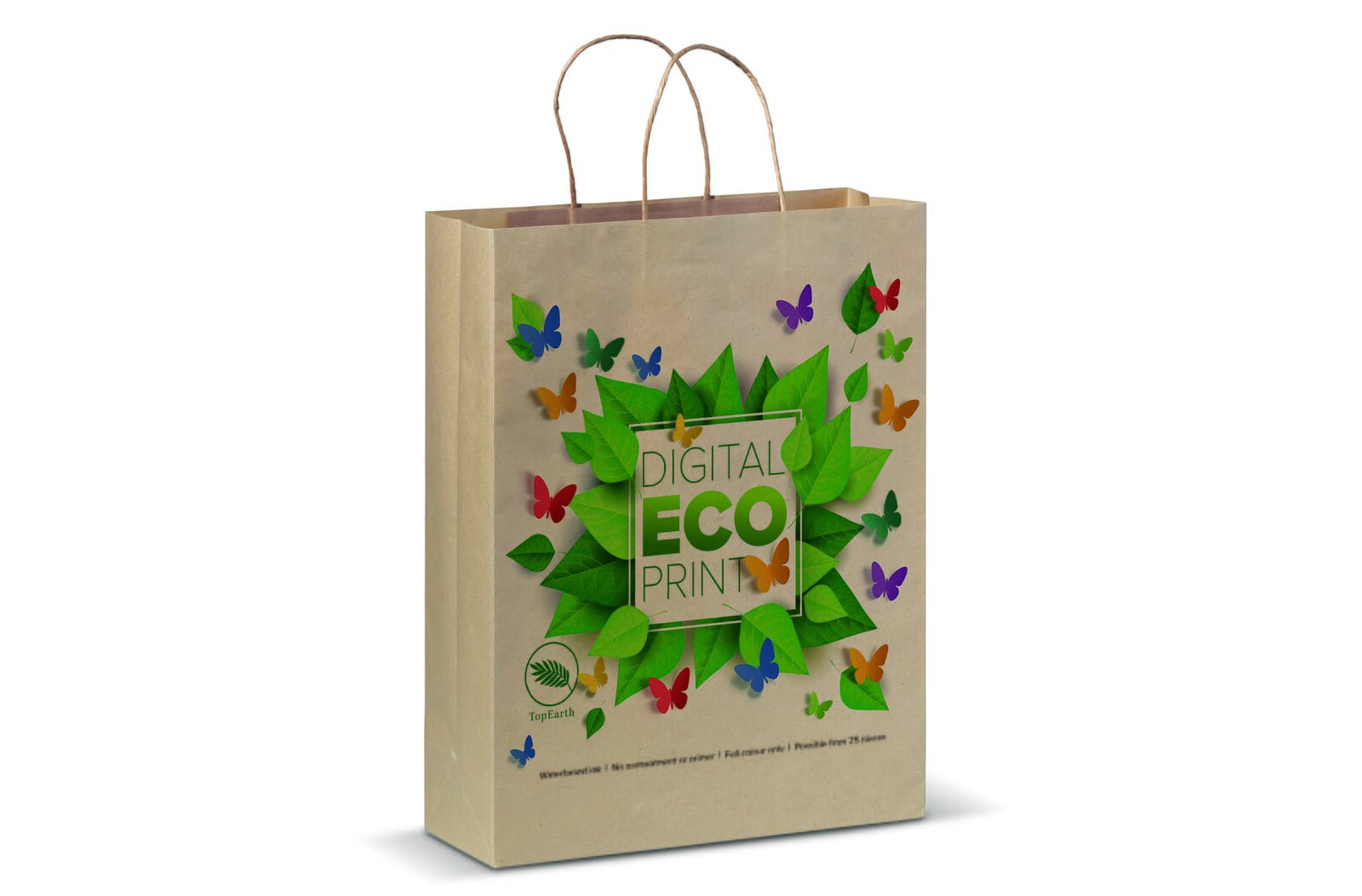 Papieren kraft tas 100g/m² 32x12x41cm Bruin