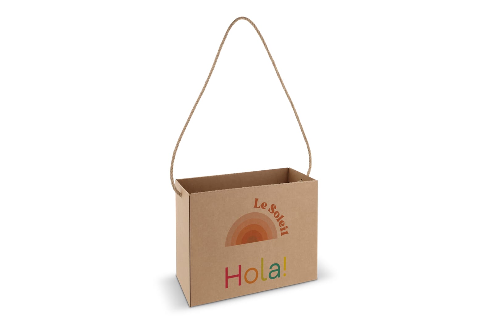 Box bag 32x16x24cm Bruin