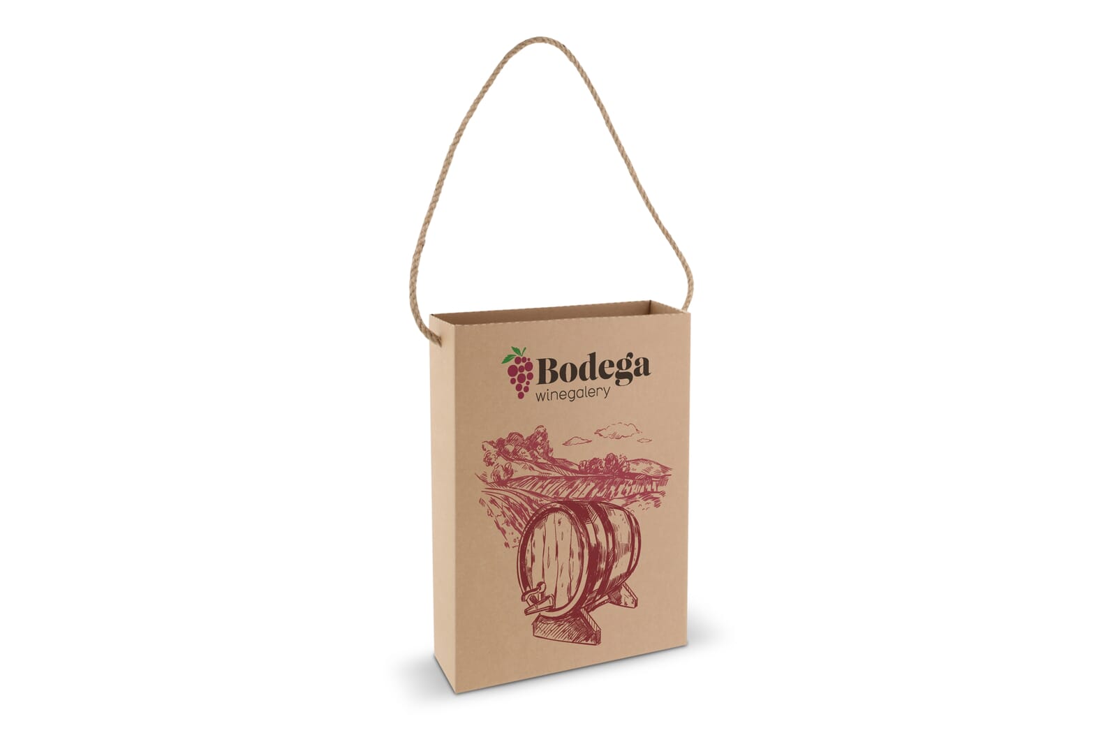 Box bag 24x8x32cm Bruin
