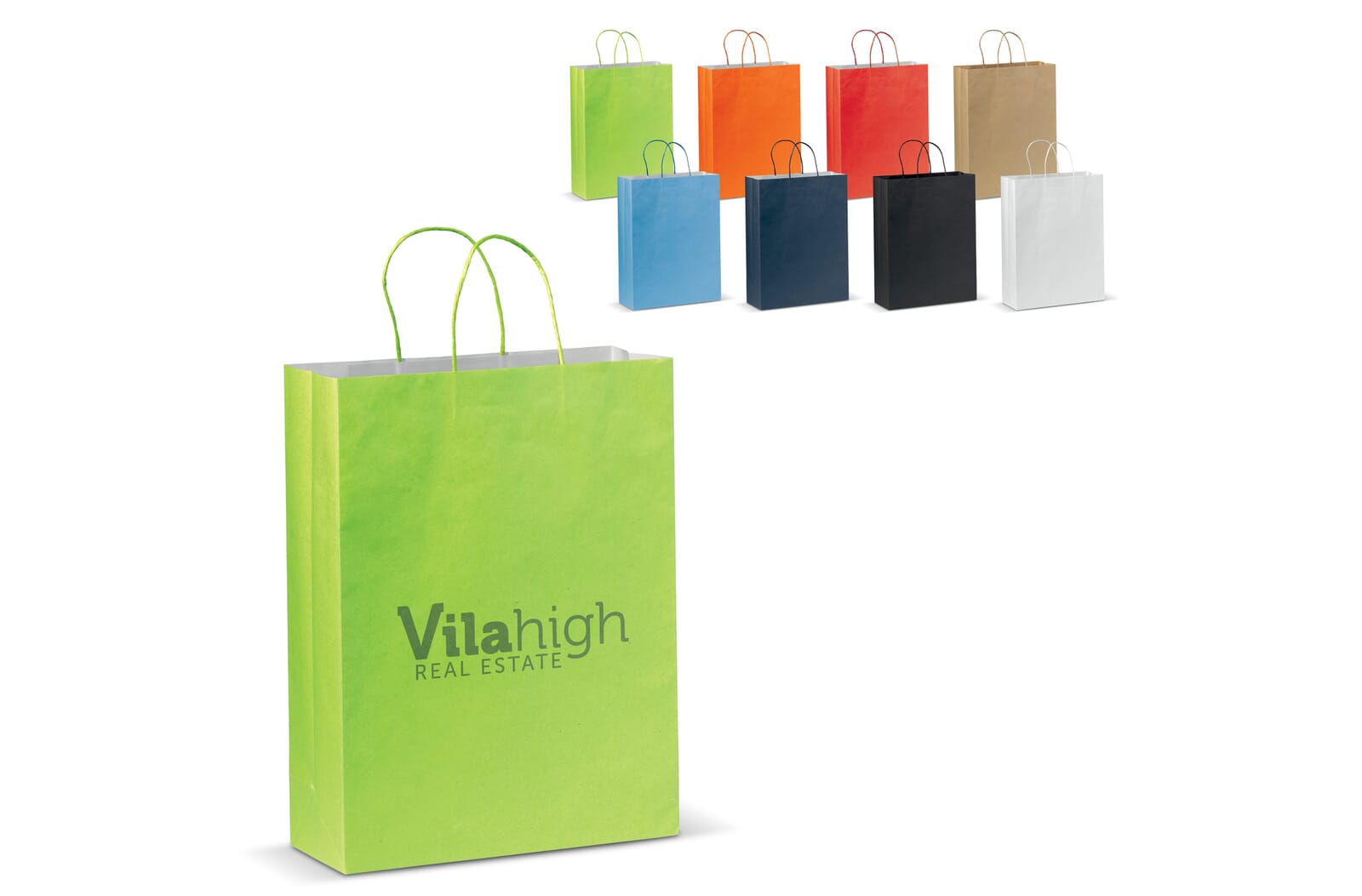 Draagtas papier groot 120g/m² Wit