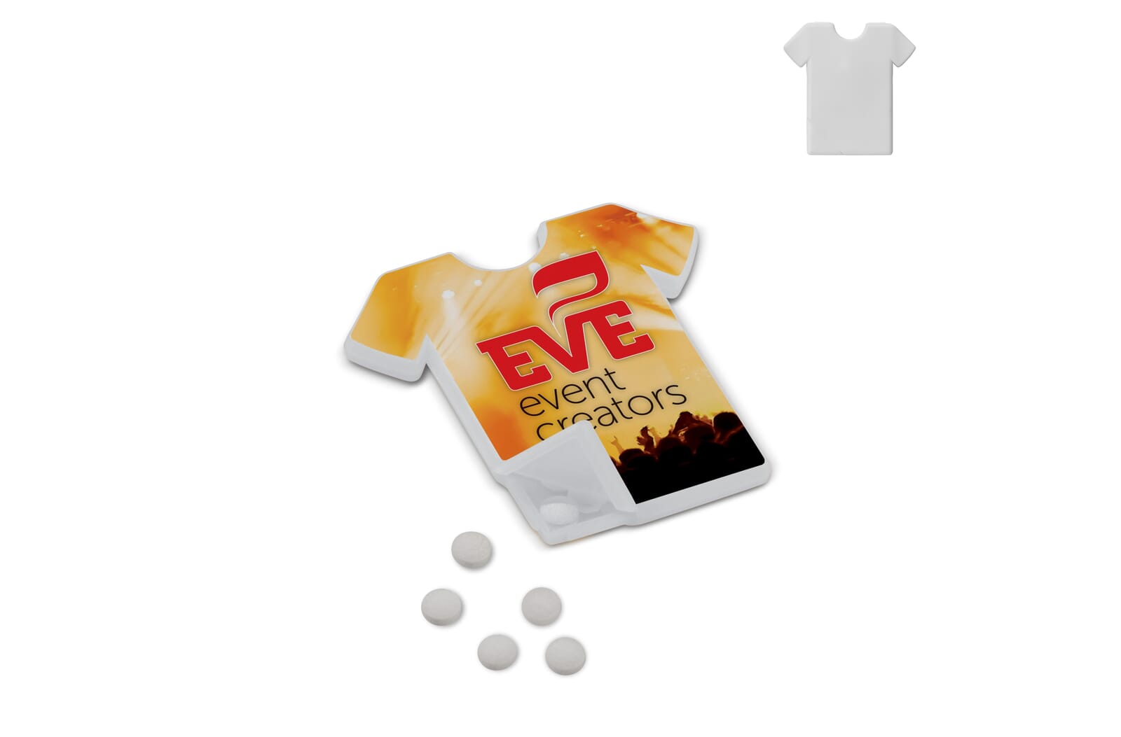 Pepermuntdoos T-shirt Wit