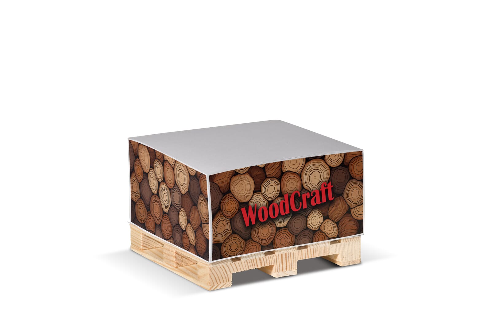 Palletblok 10x10x5cm Wit