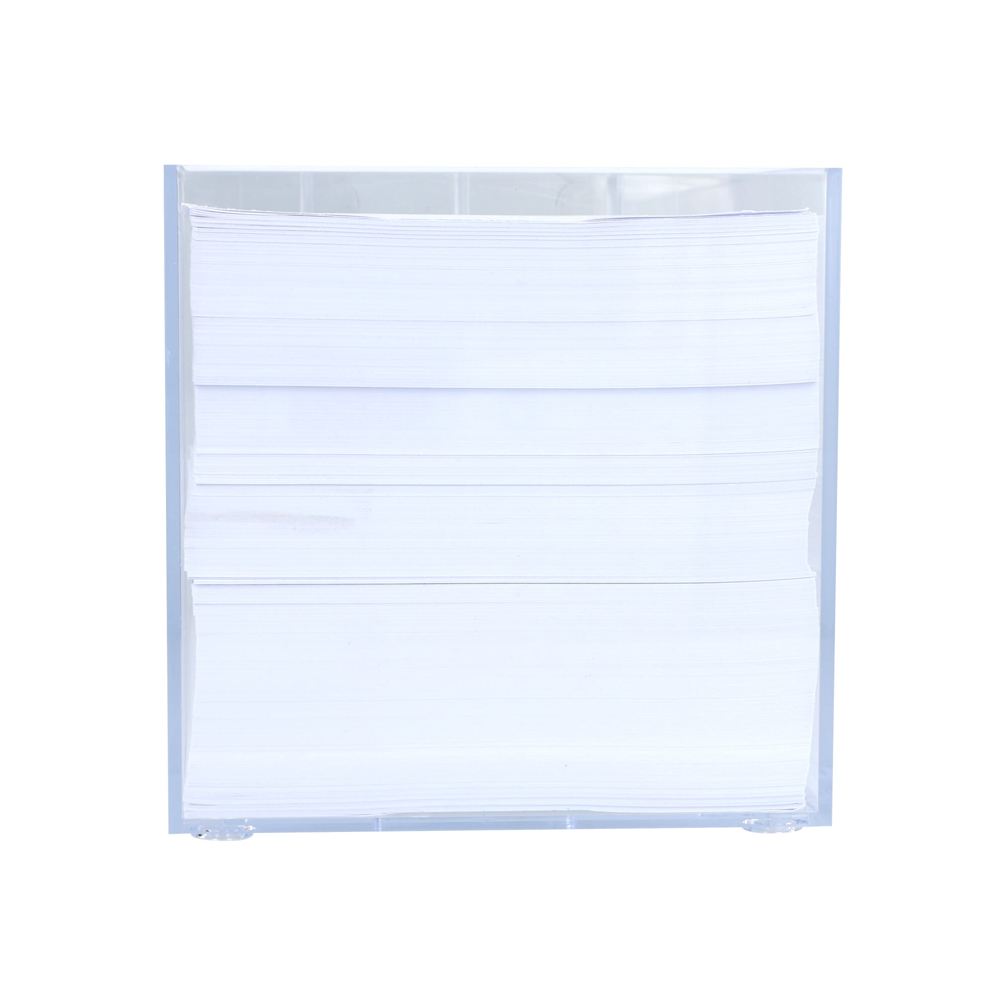 Papierkubus de luxe wit papier 10x10x10cm
