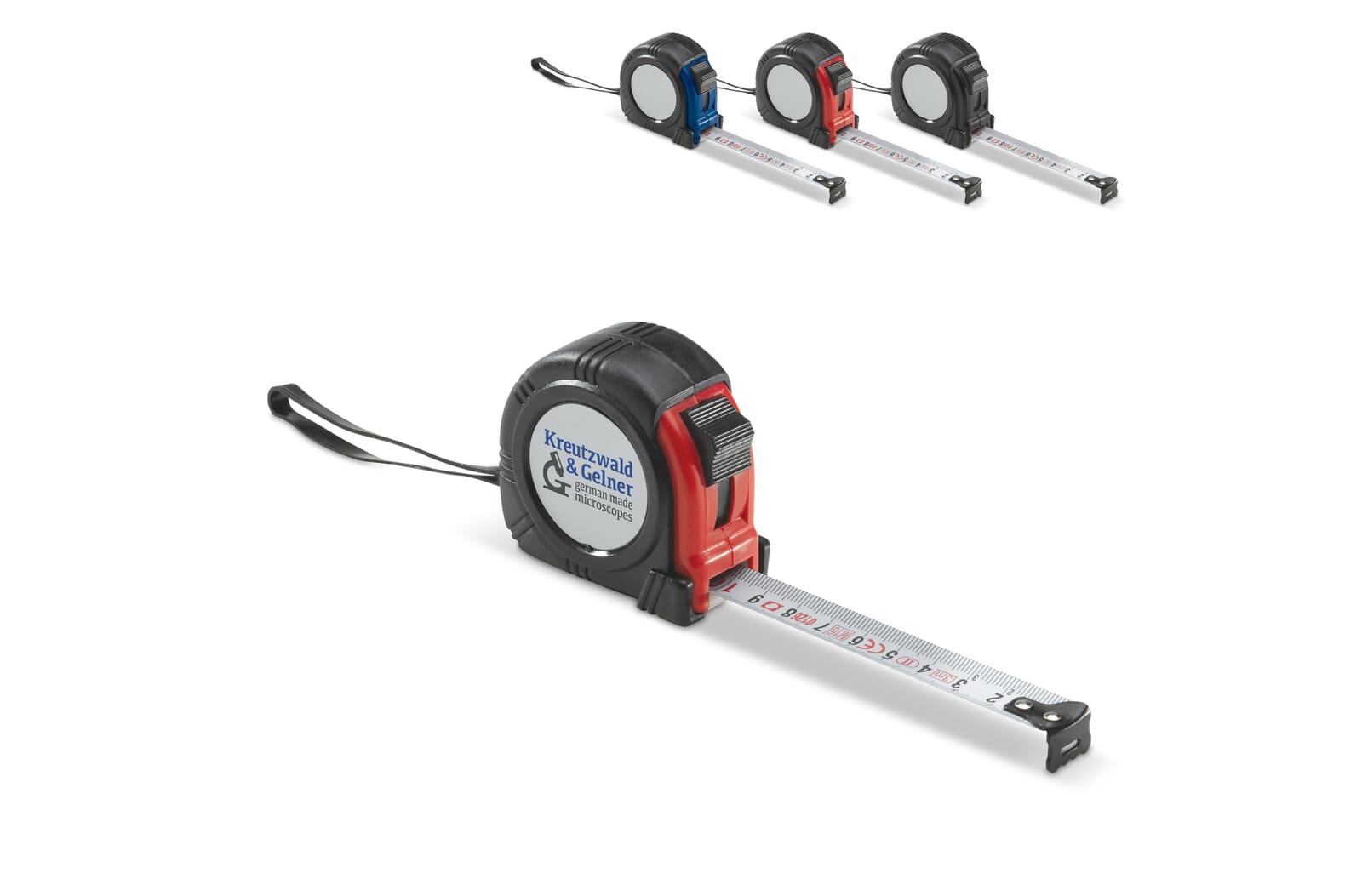 Rolmaat 3 meter Zwart